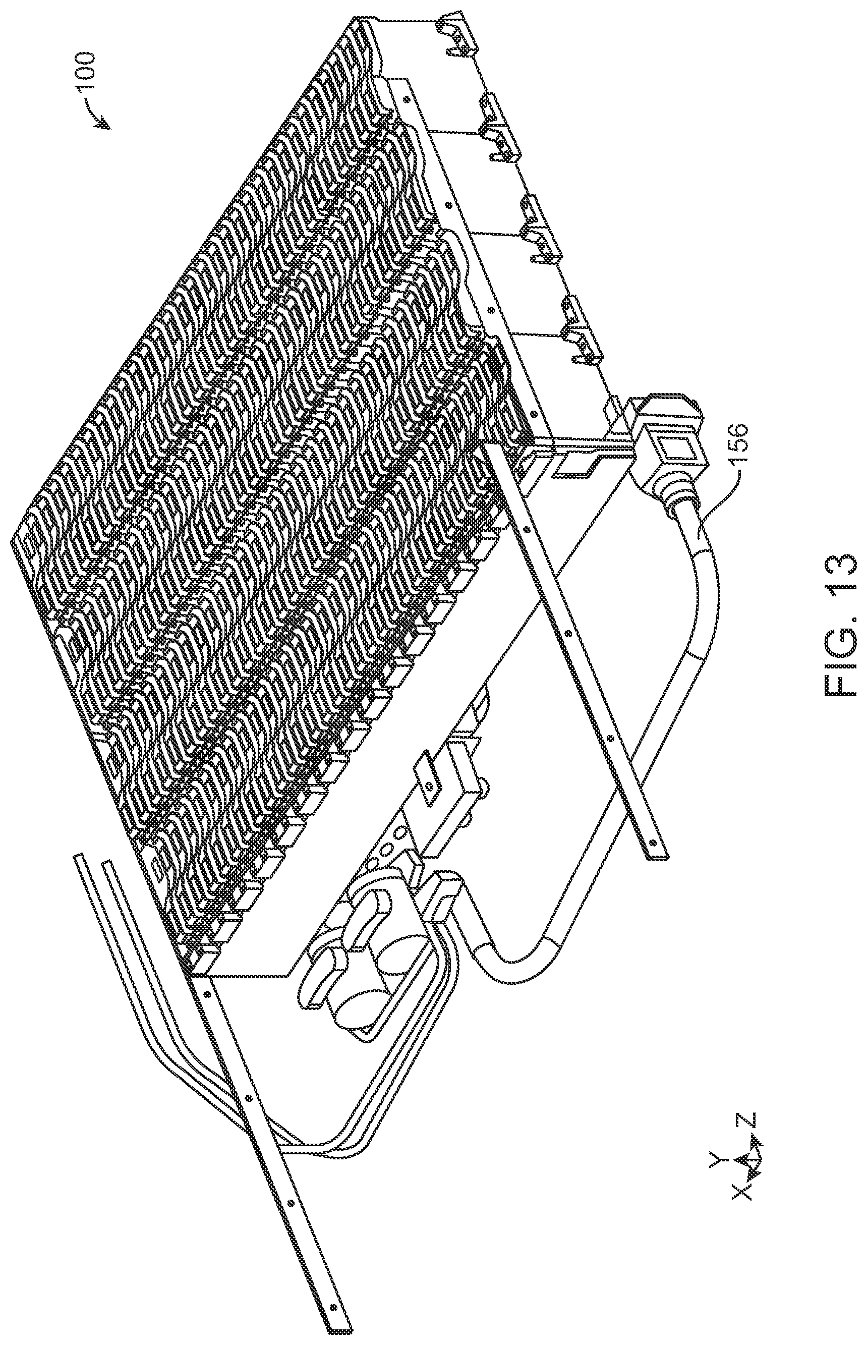 Patent US11777153 Figure 13 – Thermal and electrical management of battery packs