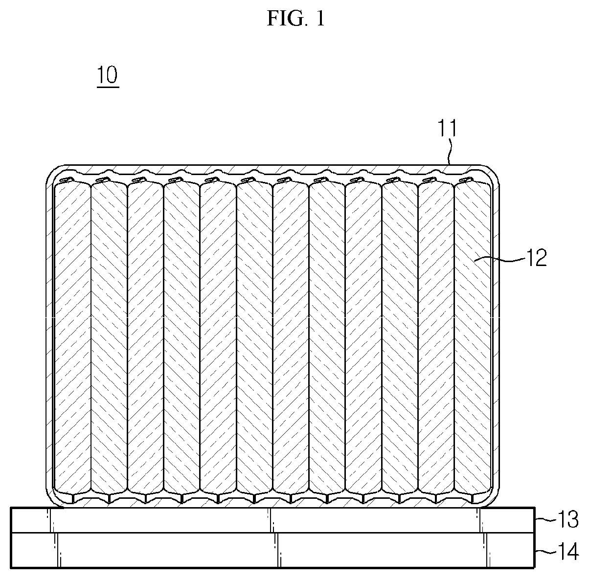 Patent US11777157 Figure 1 – Battery module
