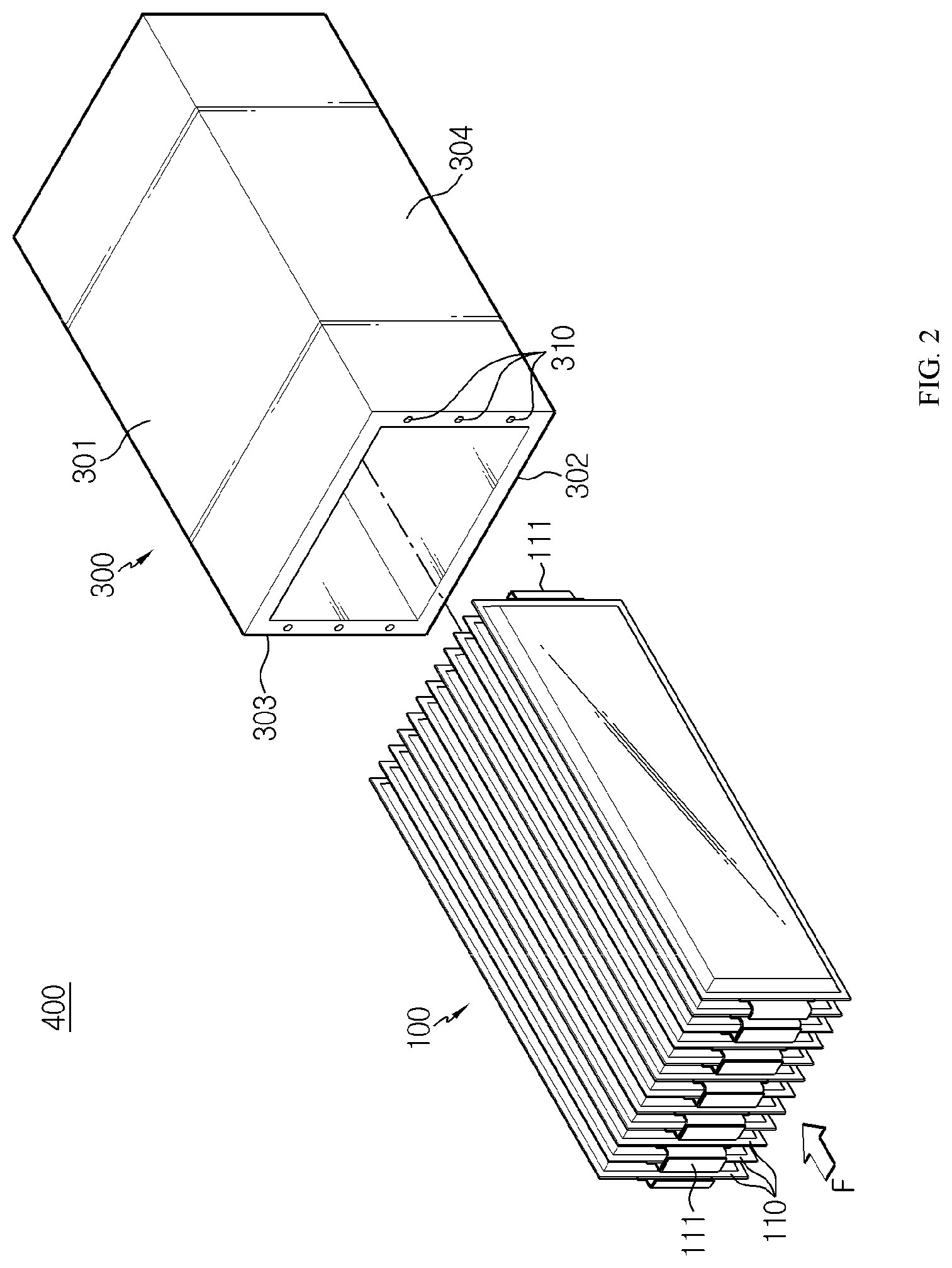 Patent US11777157 Figure 2 – Battery module