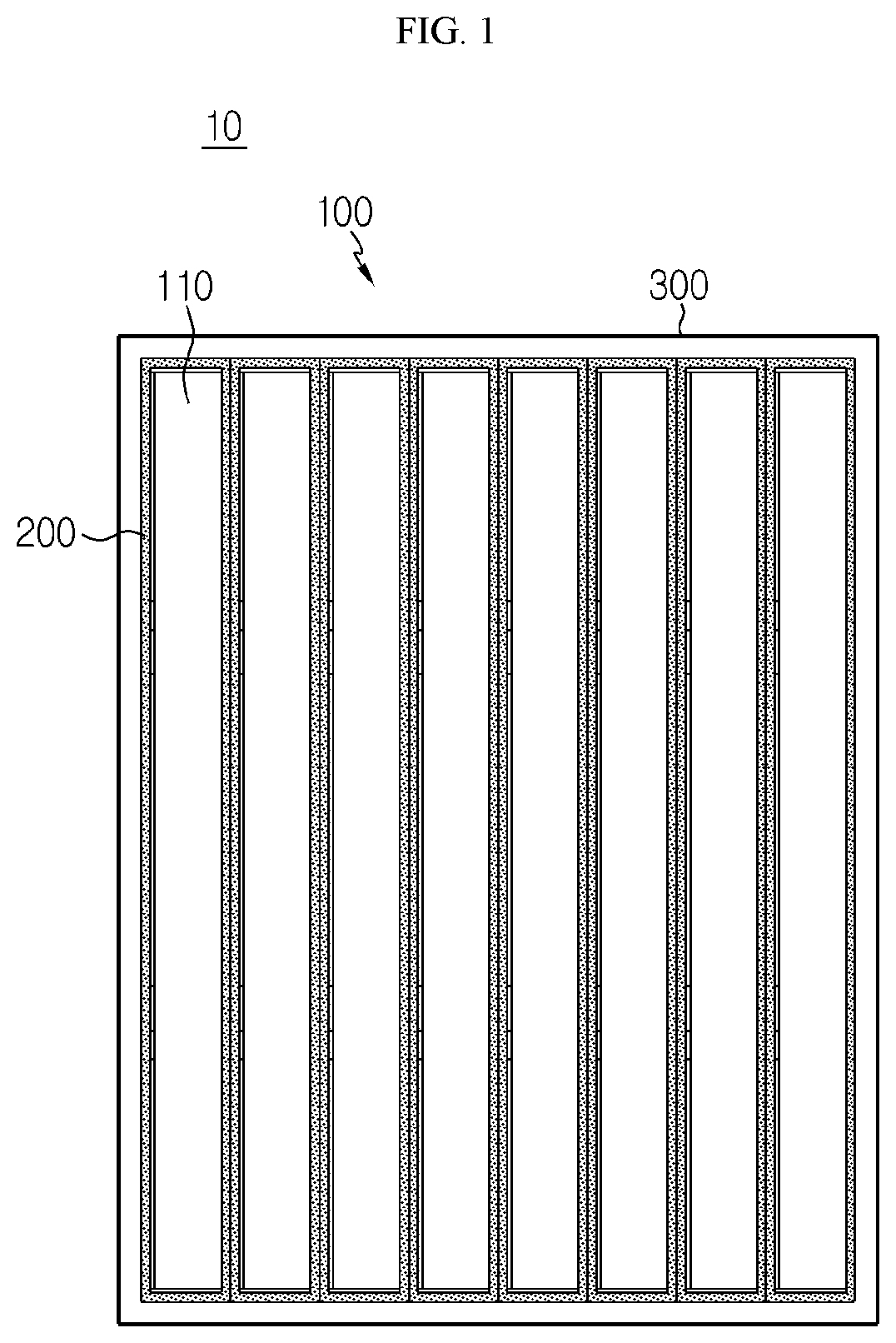 Patent US11777158 Figure 1 – Battery module and battery pack including same