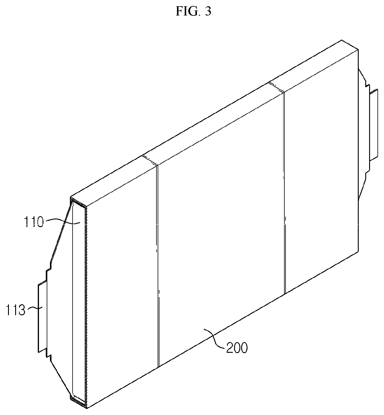 Patent US11777158 Figure 3 – Battery module and battery pack including same