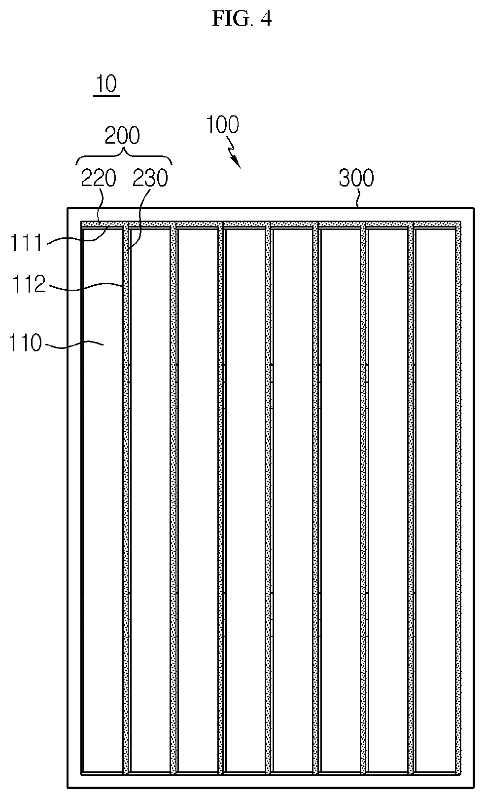 Patent US11777158 Figure 4 – Battery module and battery pack including same