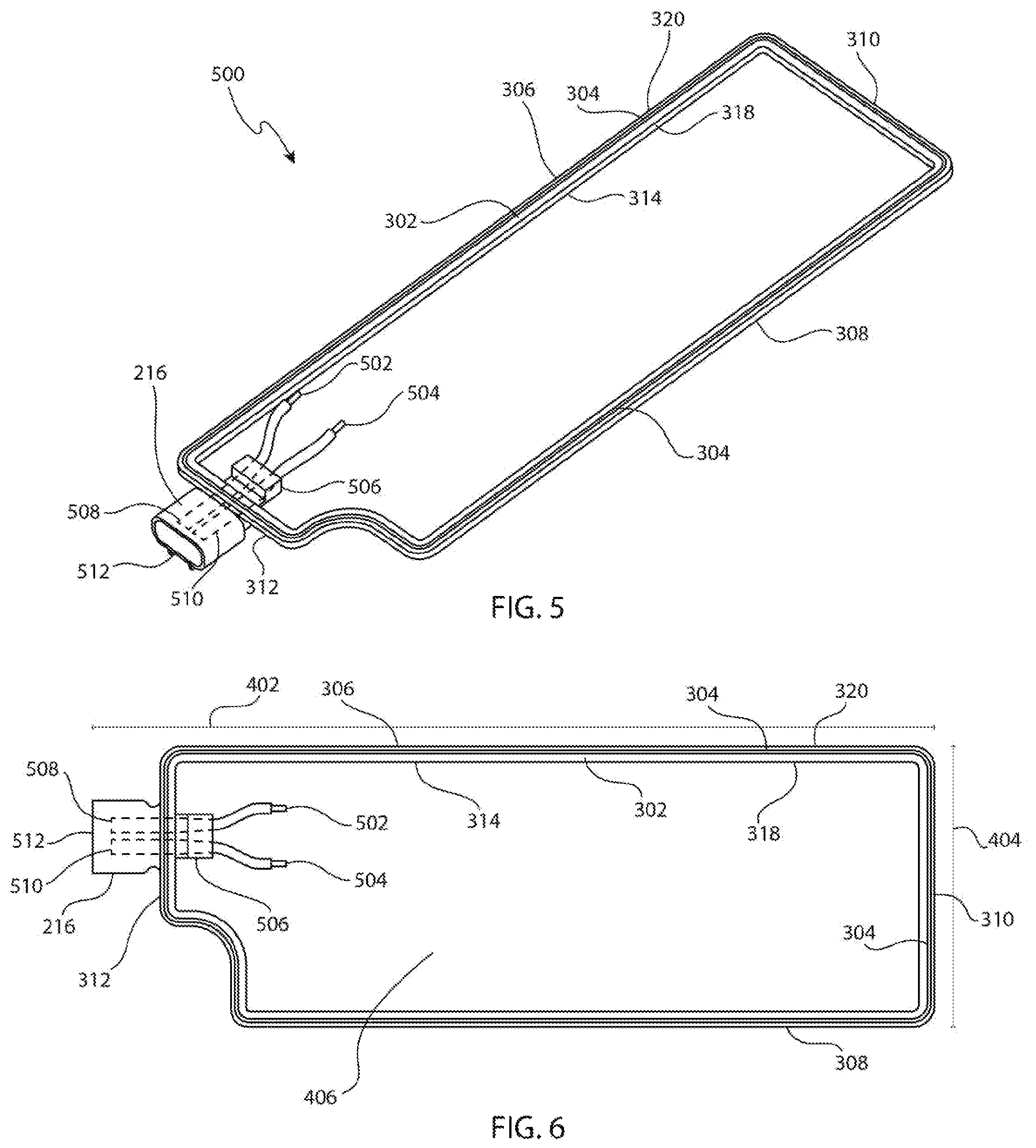 Patent US11777160 Figure 3 – Electric vehicle battery coolant heater assembly with electrical connection through gasket