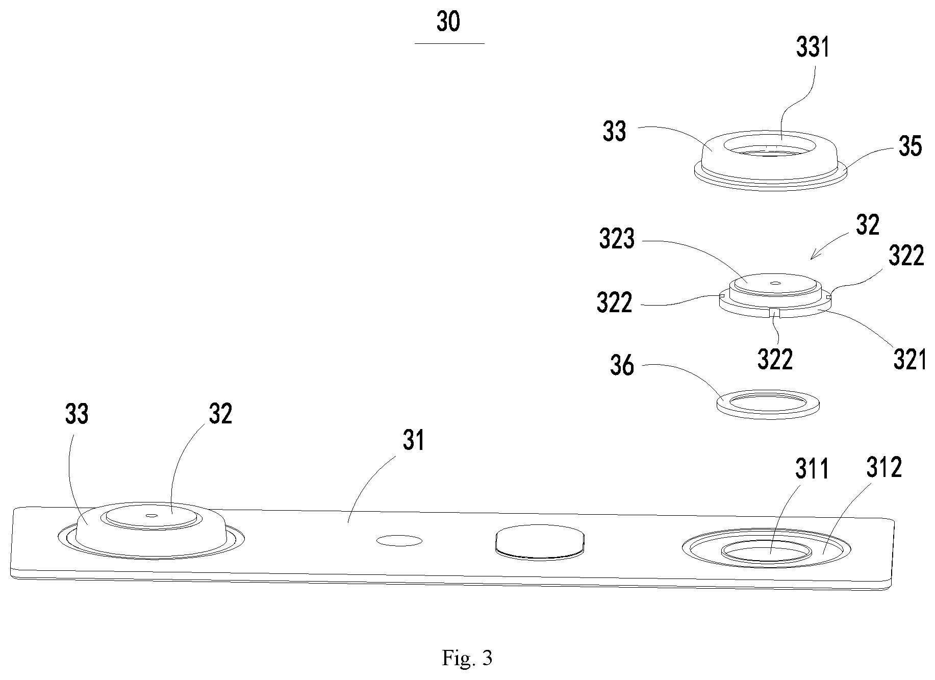 Patent US11777162 Figure 2 – Cap assembly and secondary battery
