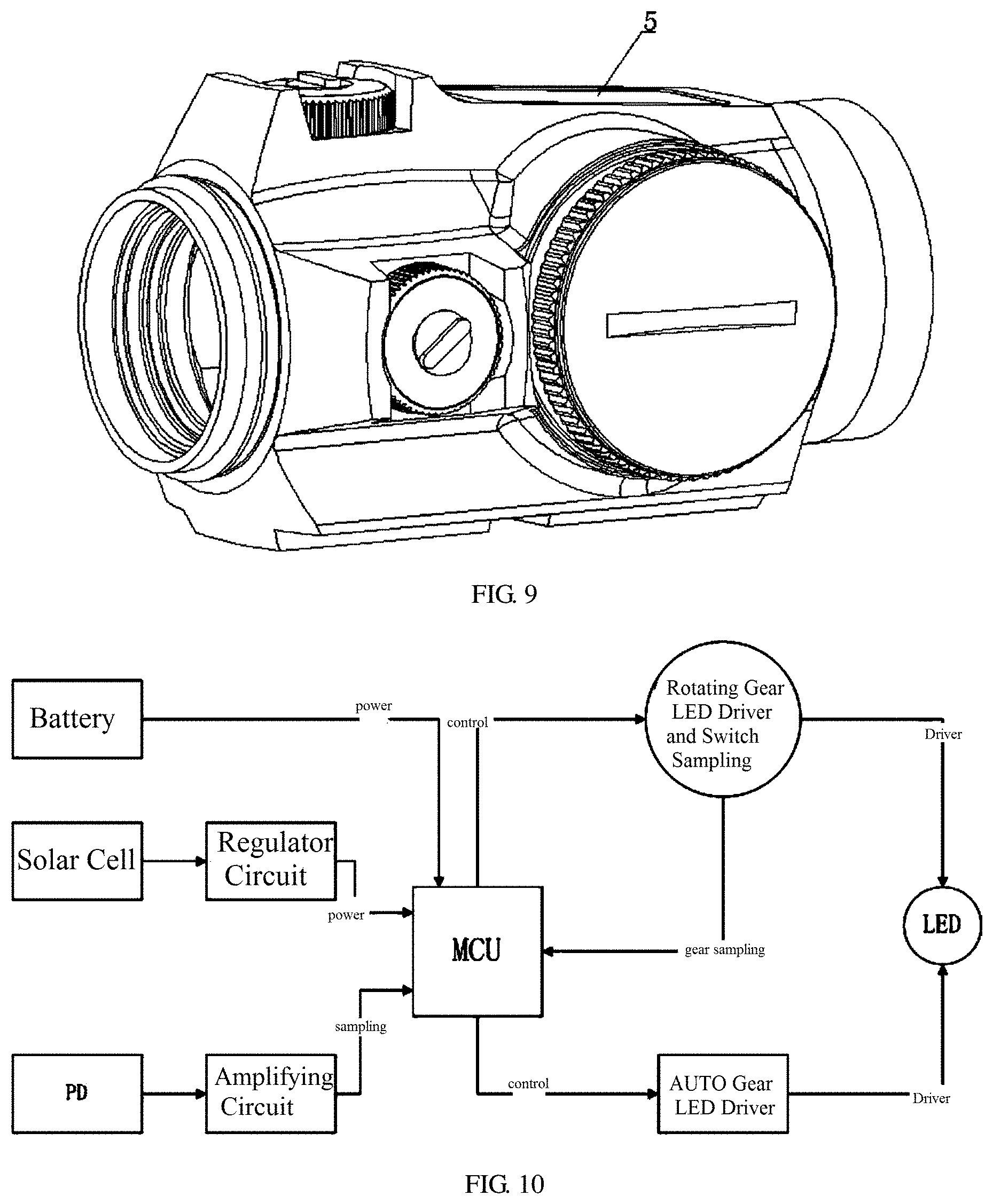 Patent US11777166 Figure 5 – Multi-gear brightness adjustment circuit board, multi-gear battery holder structure, and multi-gear brightness adjustment assembly