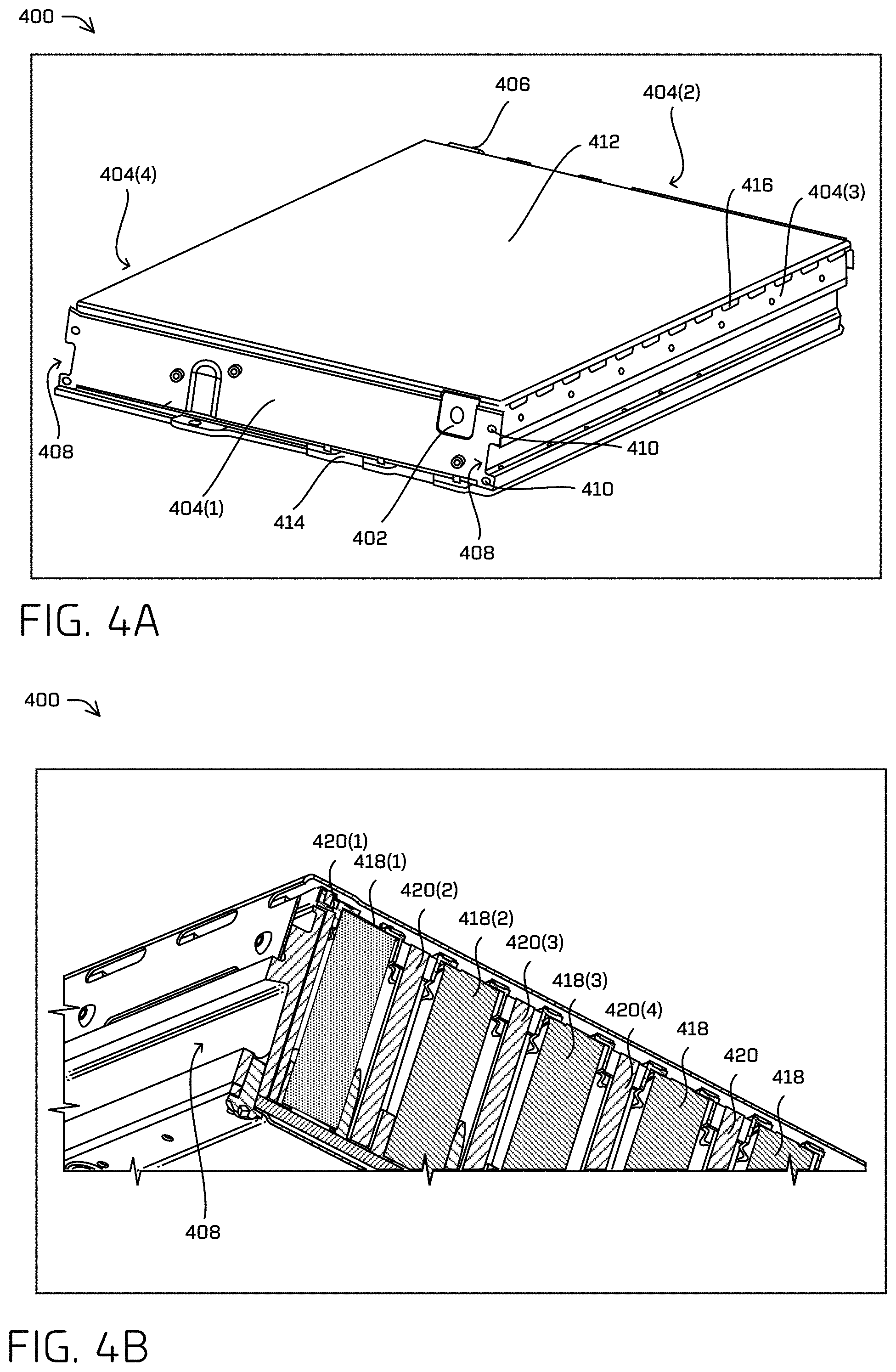 Patent US11777167 Figure 4 – Electrical system with thermal protection