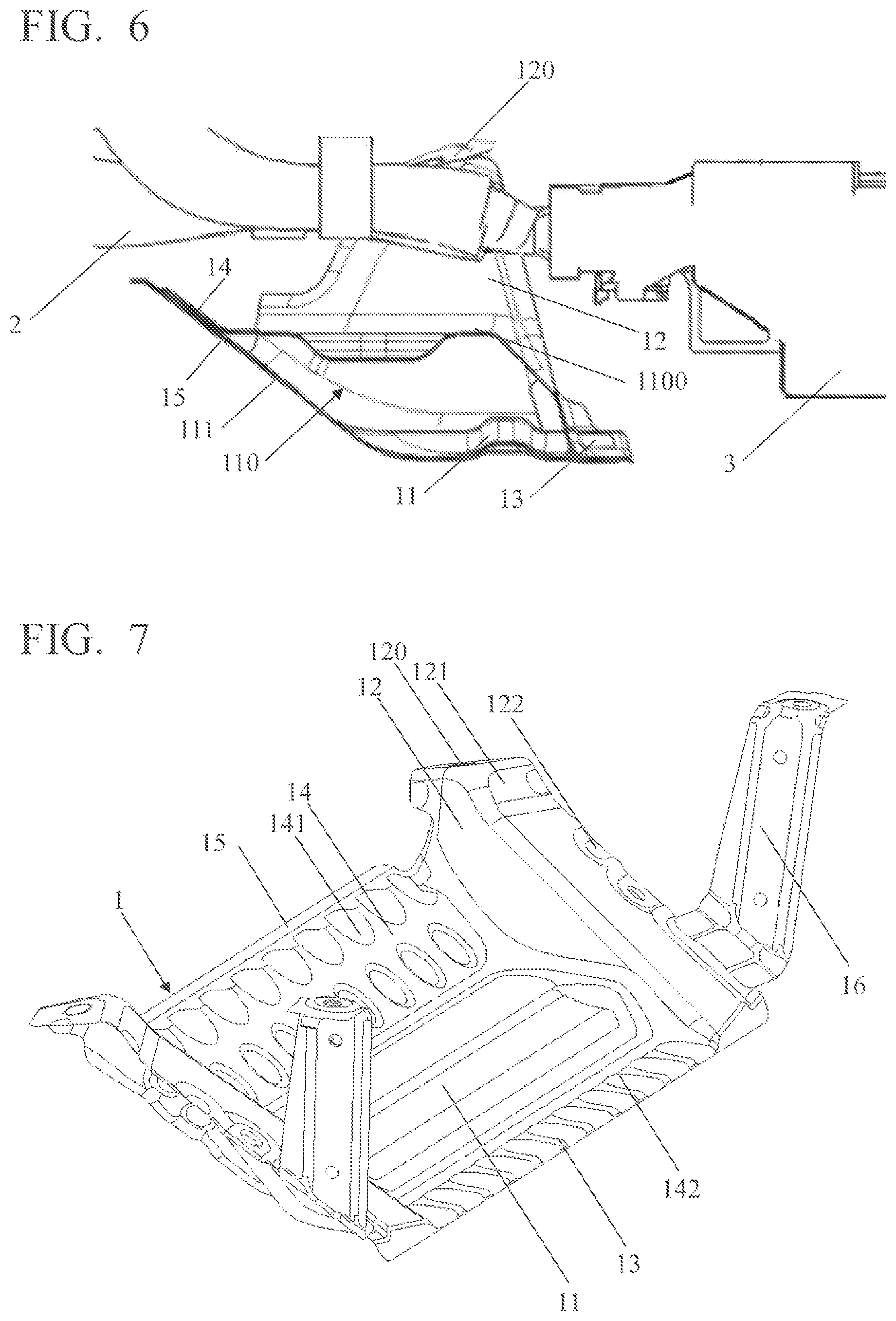 Patent US11777168 Figure 3 – Battery protection member and vehicle