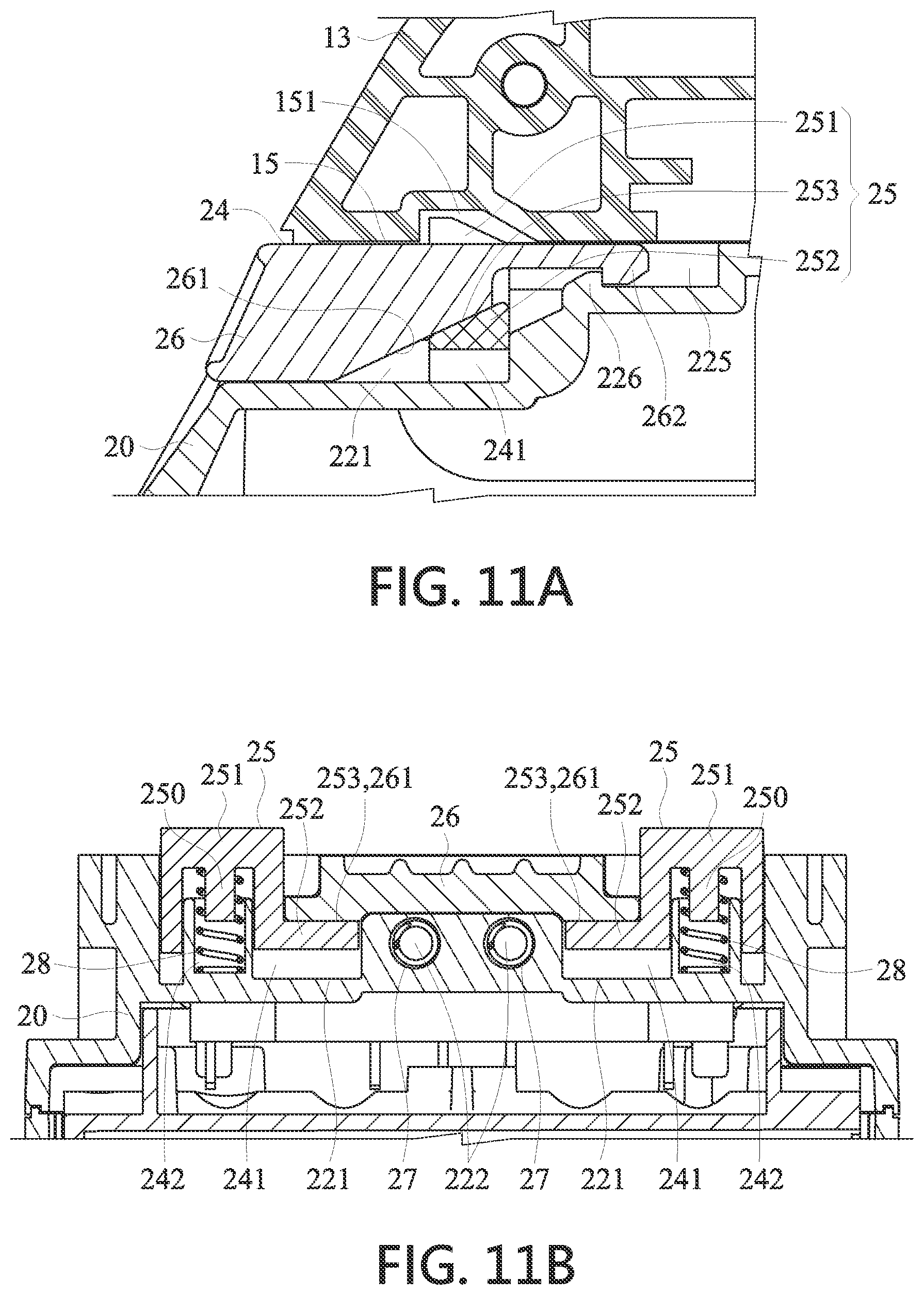 Patent US11777171 Figure 11 – Buckling structure for a battery of a handheld power tool