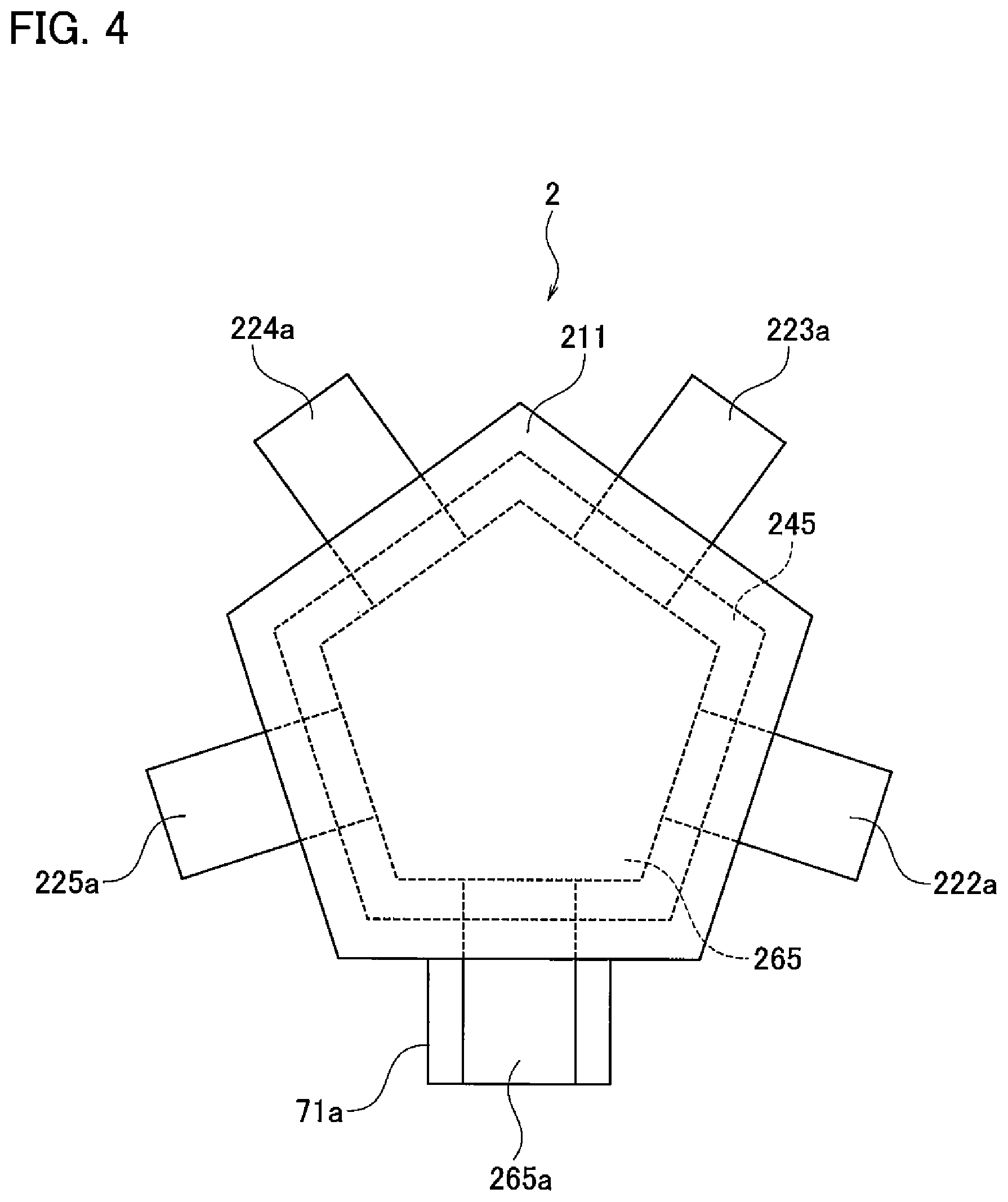 Patent US11777177 Figure 4 – Assembled battery