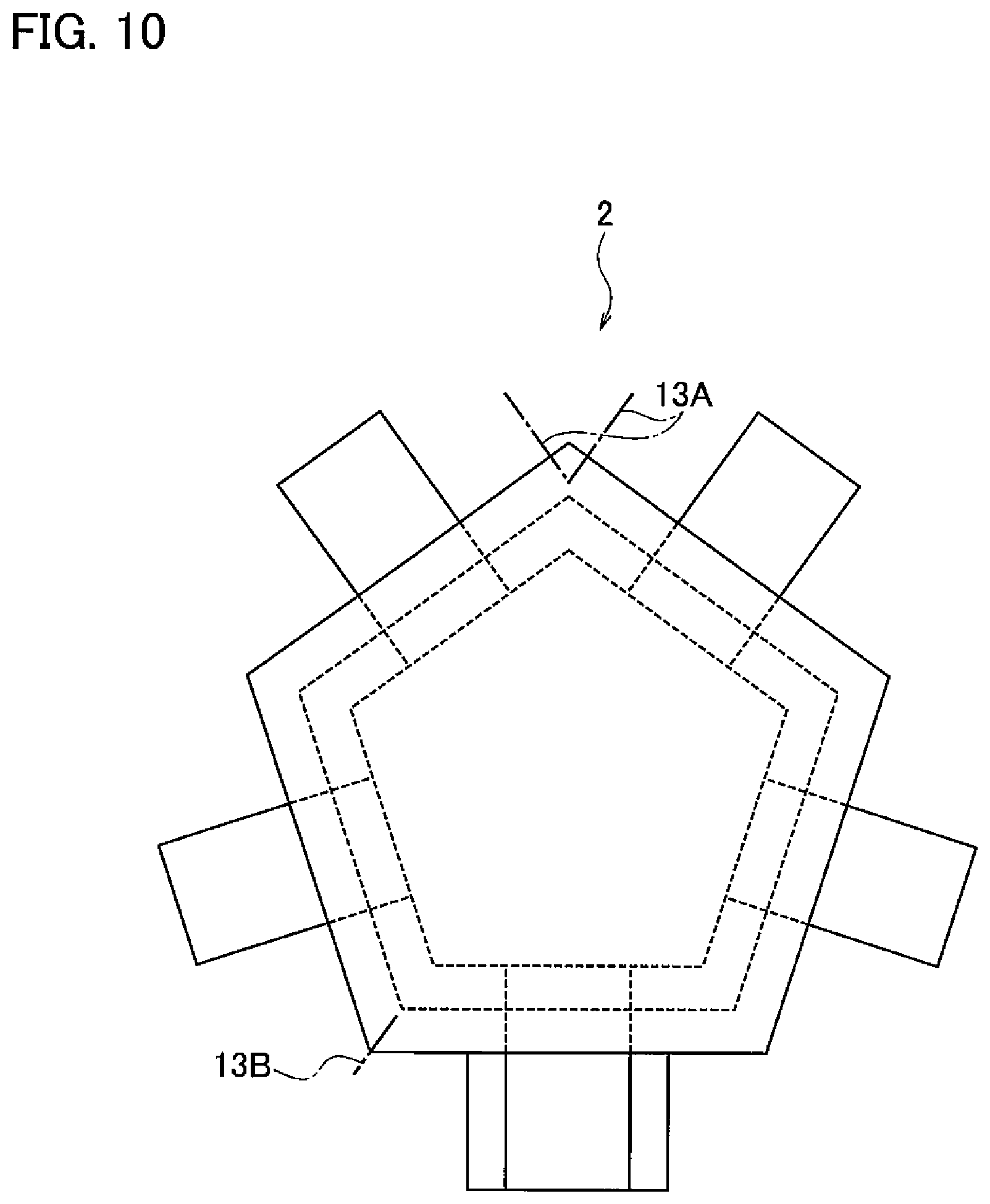 Patent US11777177 Figure 10 – Assembled battery