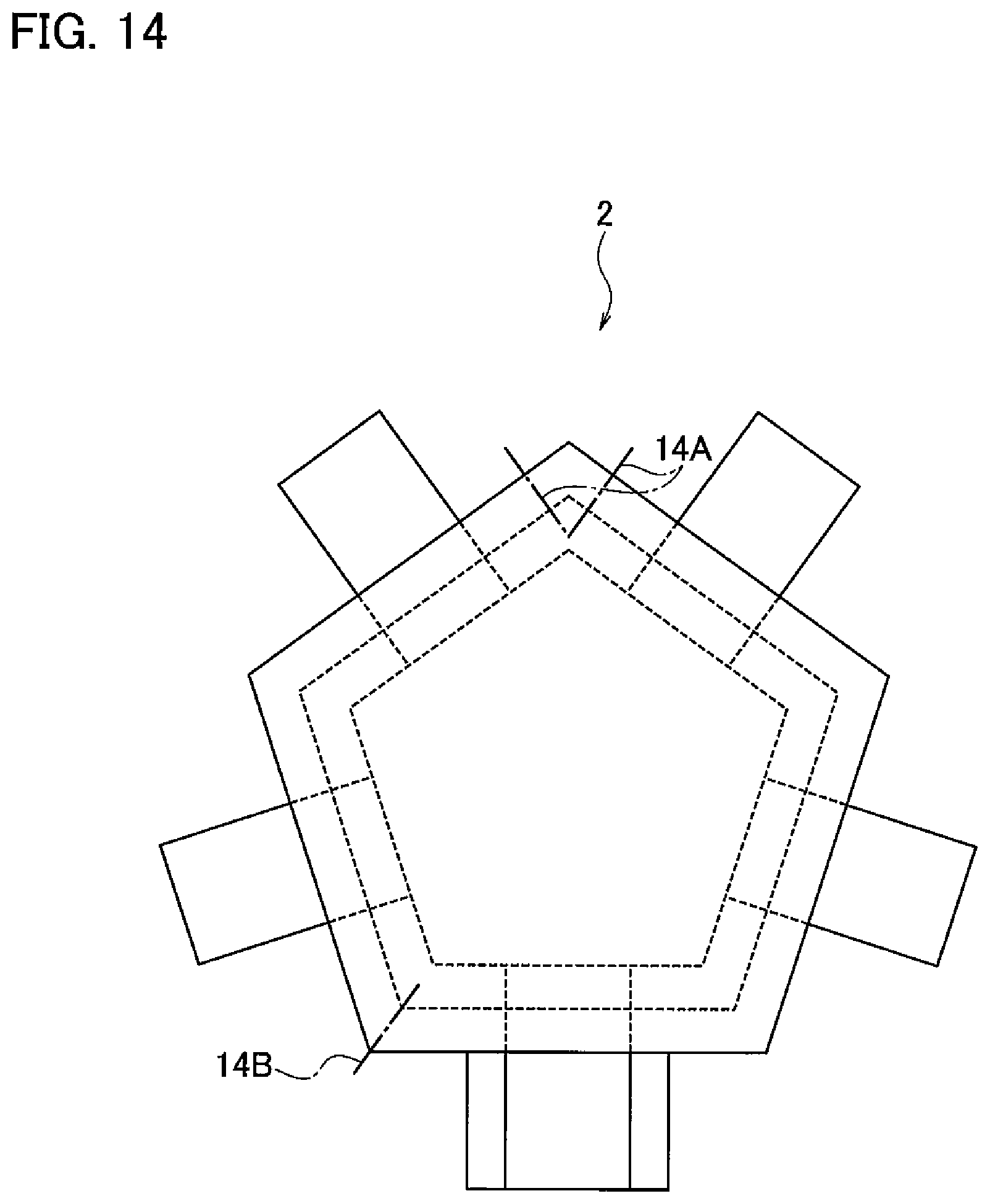 Patent US11777177 Figure 14 – Assembled battery