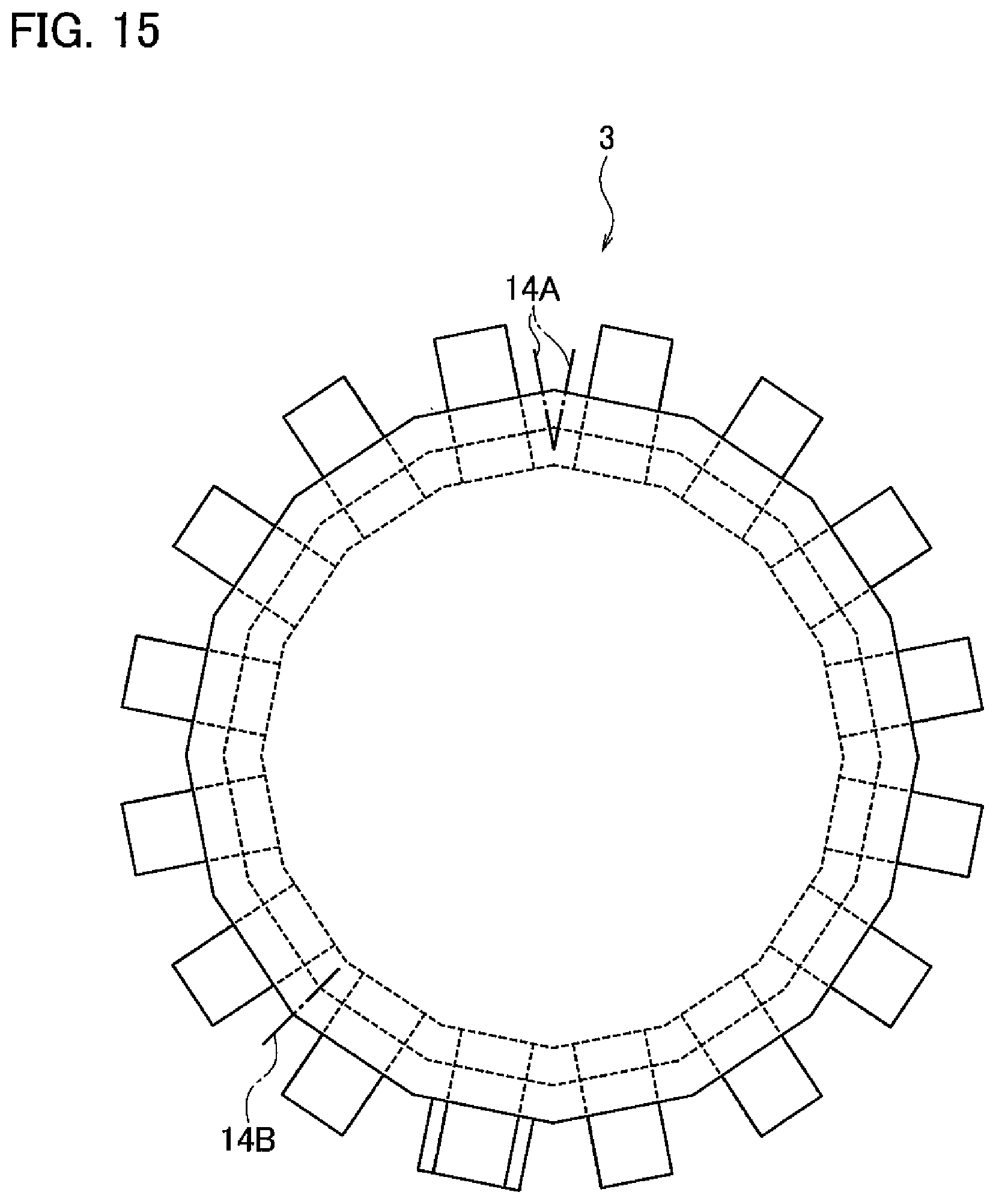 Patent US11777177 Figure 15 – Assembled battery