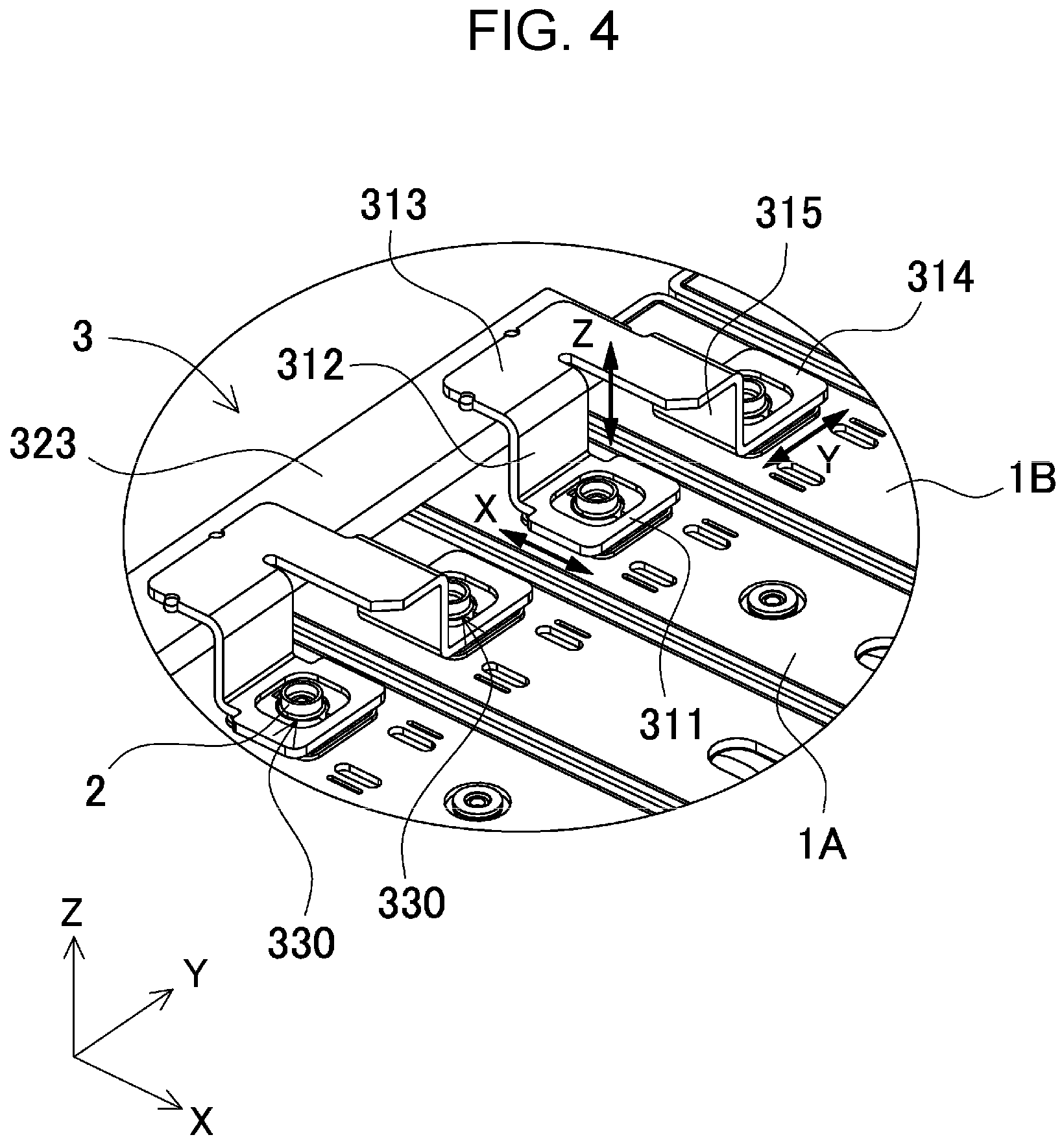 Patent US11777178 Figure 4 – Battery module, vehicle provided with same, and bus bar