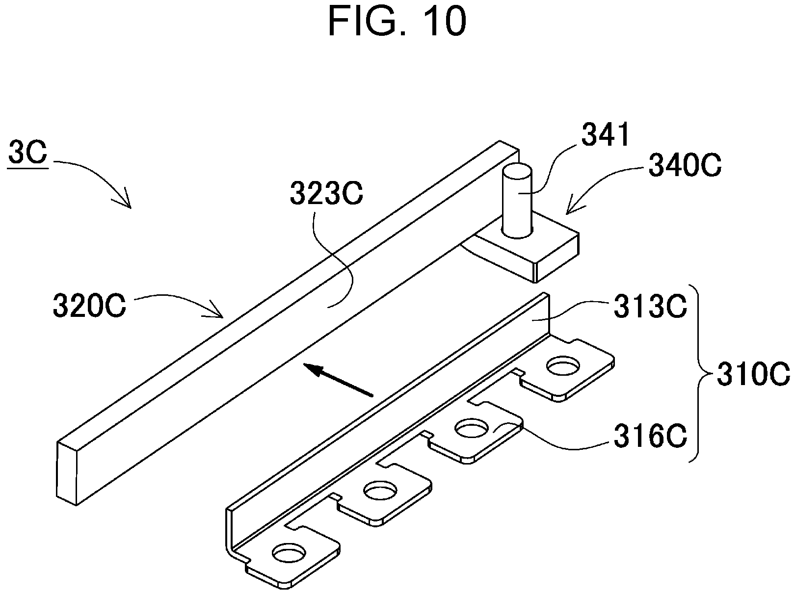 Patent US11777178 Figure 10 – Battery module, vehicle provided with same, and bus bar