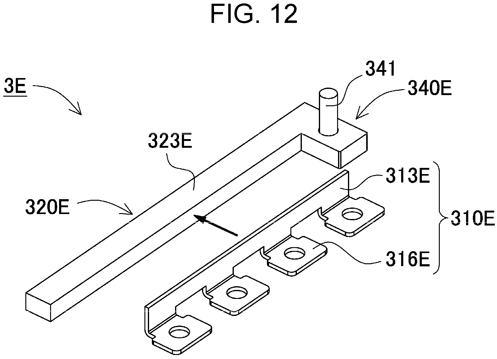 Patent US11777178 Figure 12 – Battery module, vehicle provided with same, and bus bar