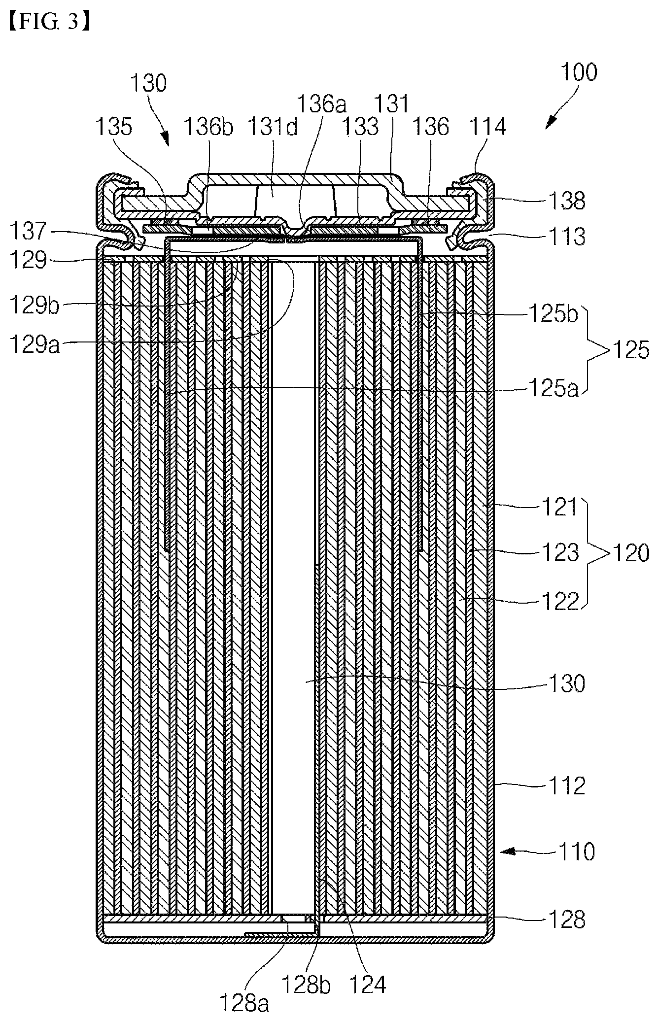 Patent US11777179 Figure 3 – Electrode assembly, secondary battery including same, and method for manufacturing same