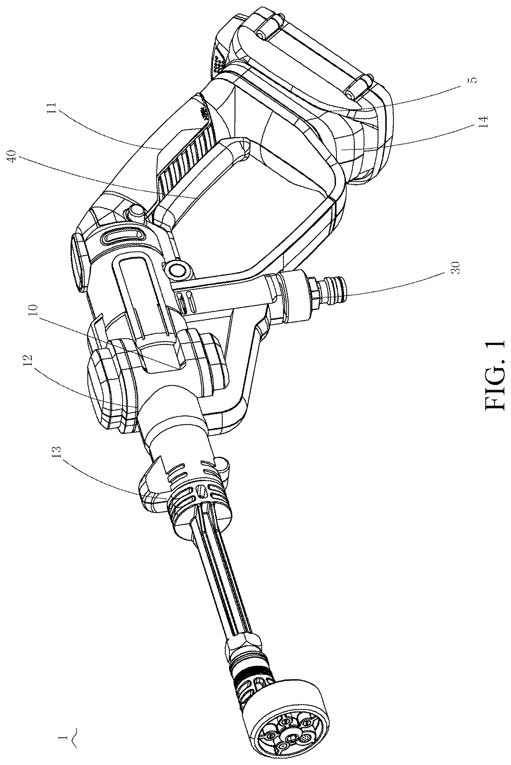 Patent US11777180 Figure 1 – Battery pack and power tool assembly
