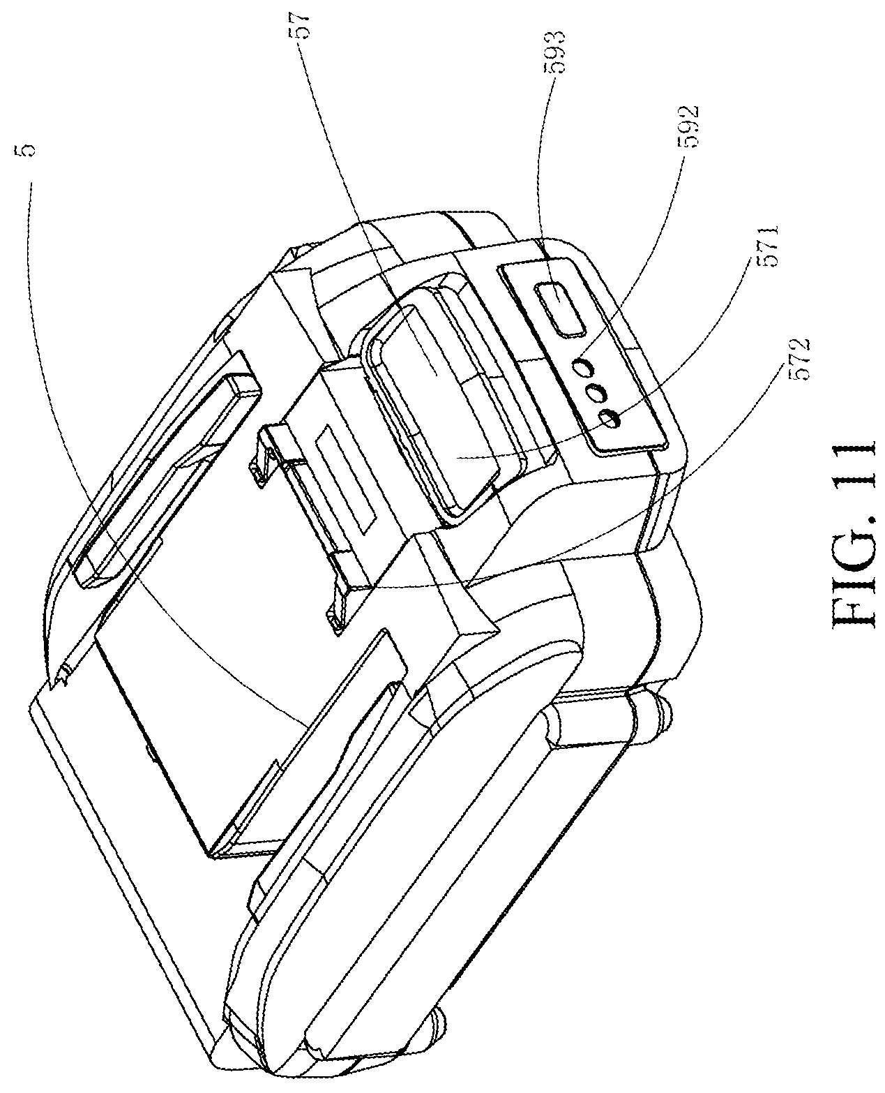 Patent US11777180 Figure 11 – Battery pack and power tool assembly
