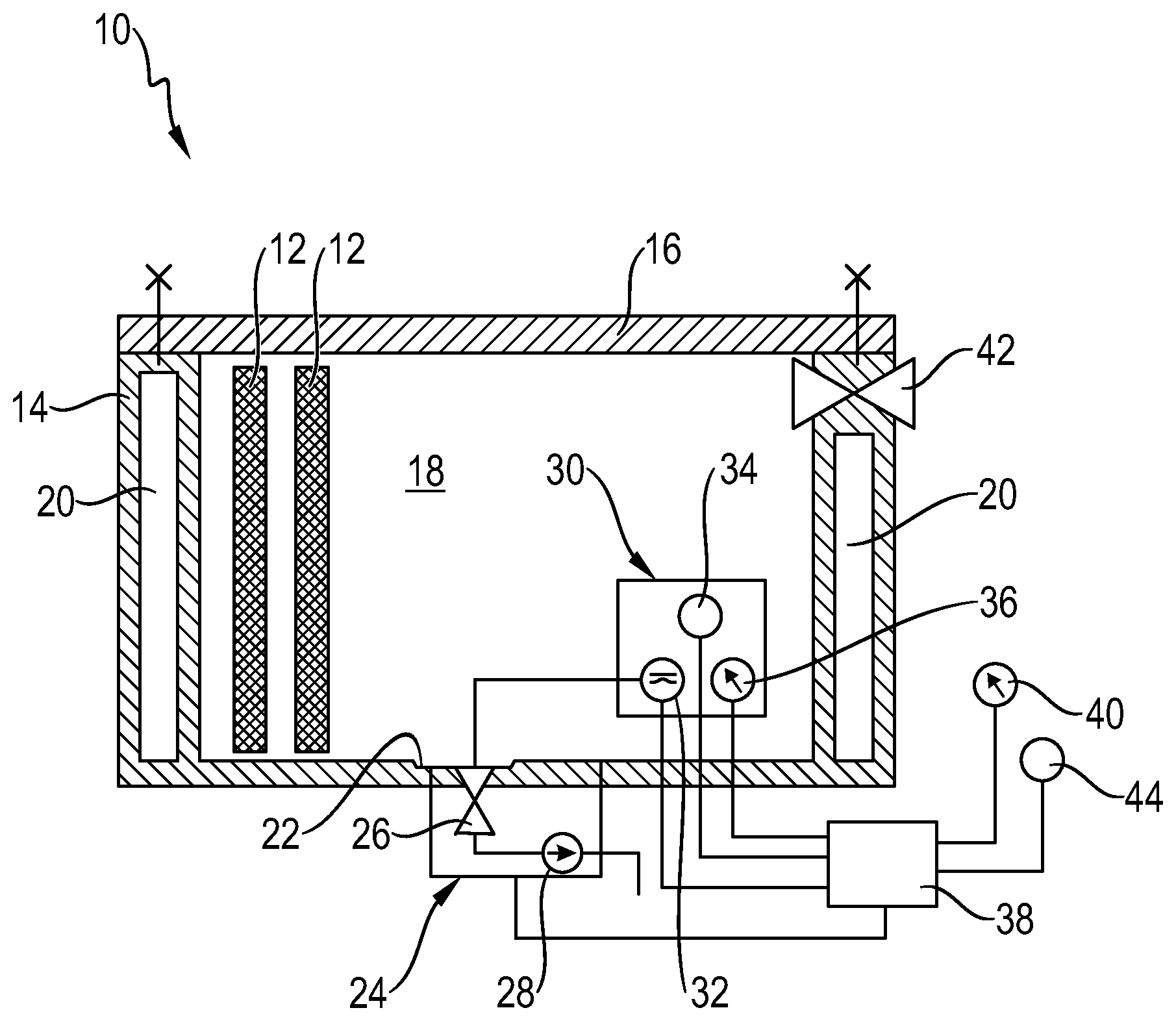 Patent US11777183 Figure 1 – Battery housing for a motor vehicle battery