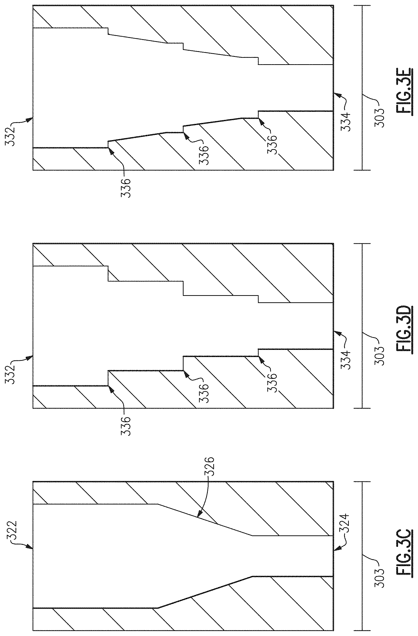 Patent US11777185 Figure 4 – Ceramic filter using stepped impedance resonators having an inner cavity with a decreasing inner diameter provided by a plurality of steps