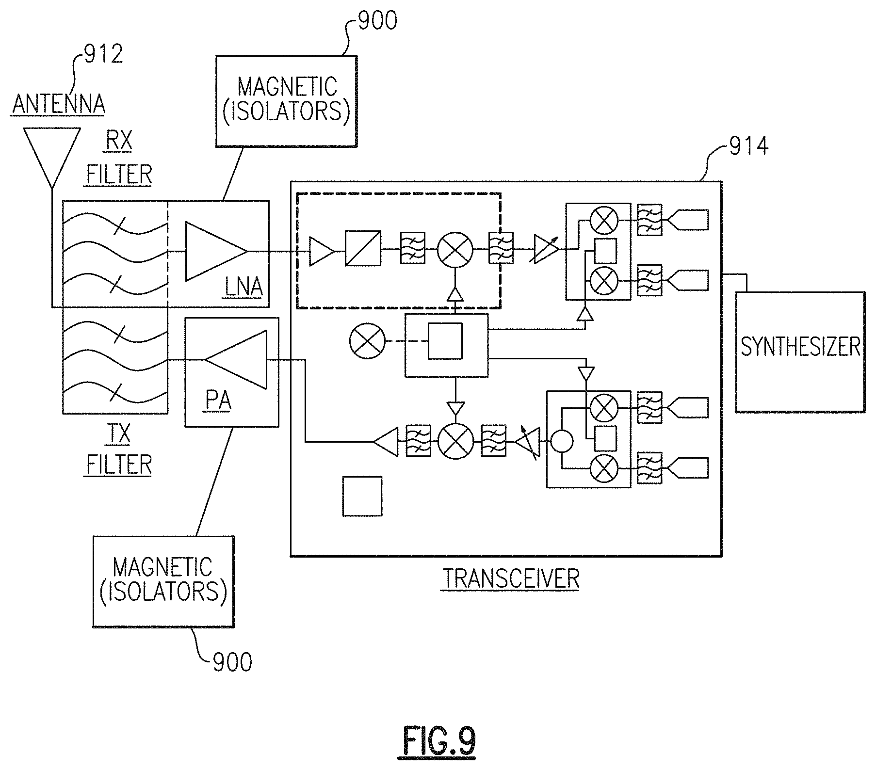 Patent US11777185 Figure 7 – Ceramic filter using stepped impedance resonators having an inner cavity with a decreasing inner diameter provided by a plurality of steps