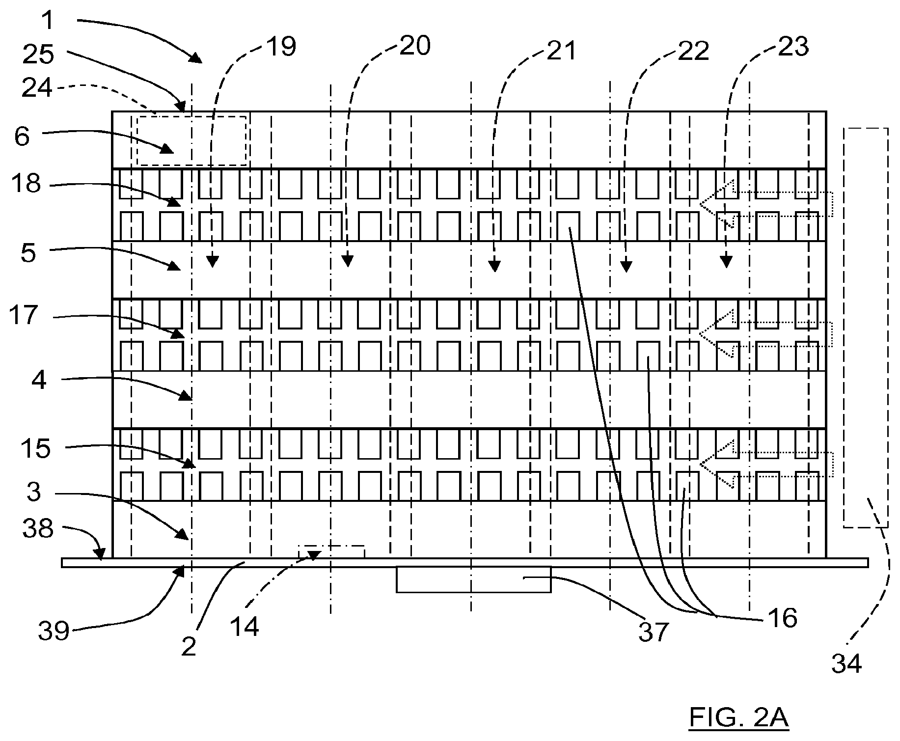 Patent US11777188 Figure 2 – Cooling in a waveguide arrangement