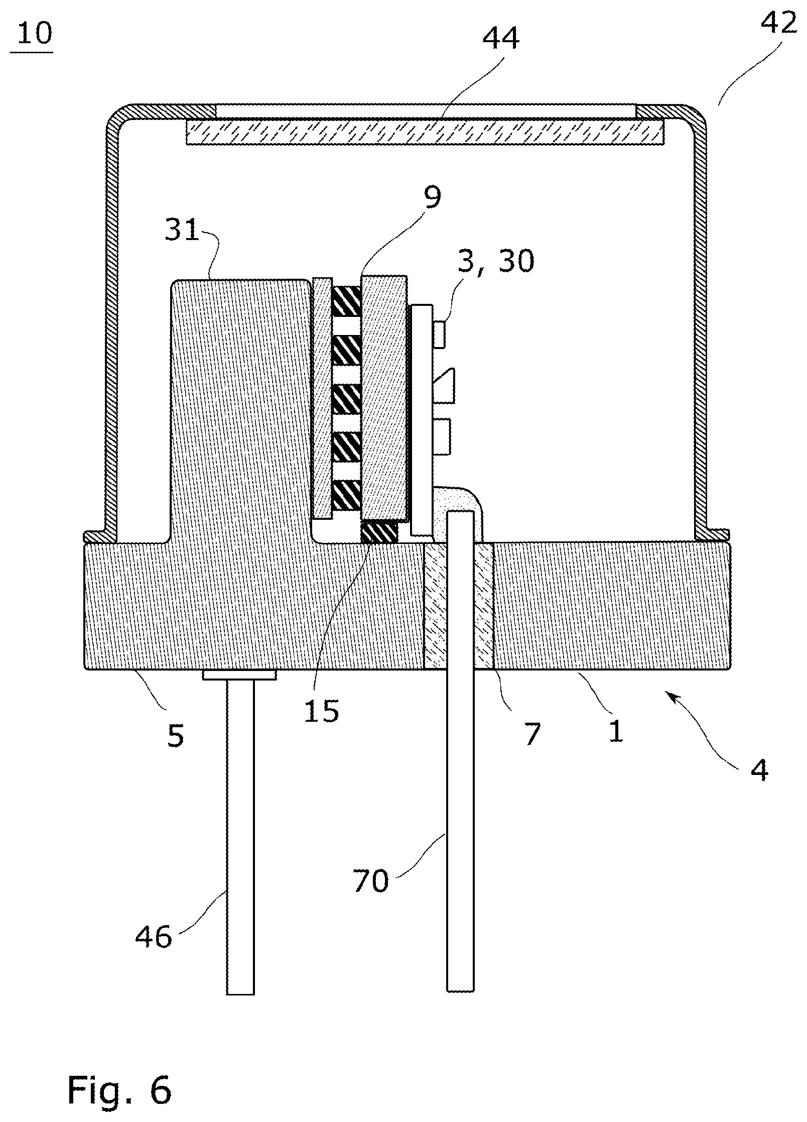 Patent US11777189 Figure 5 – Header for a package including an electronic component for radio frequency signal transmission