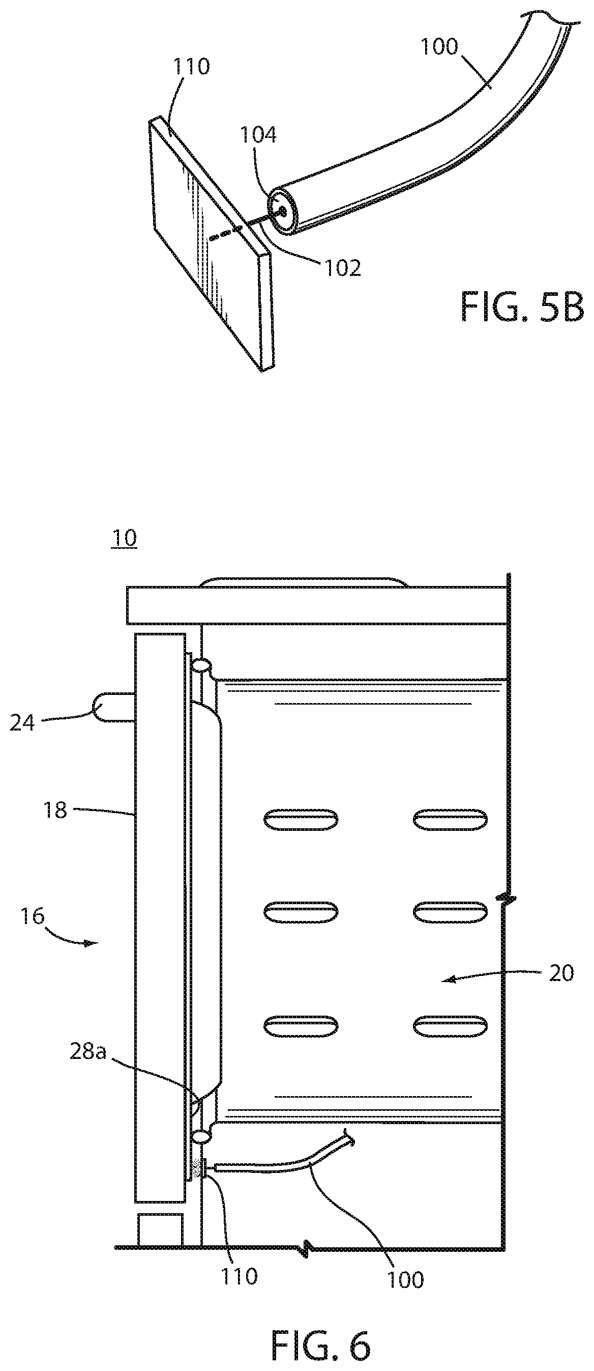 Patent US11777190 Figure 5 – Appliance including an antenna using a portion of appliance as a ground plane
