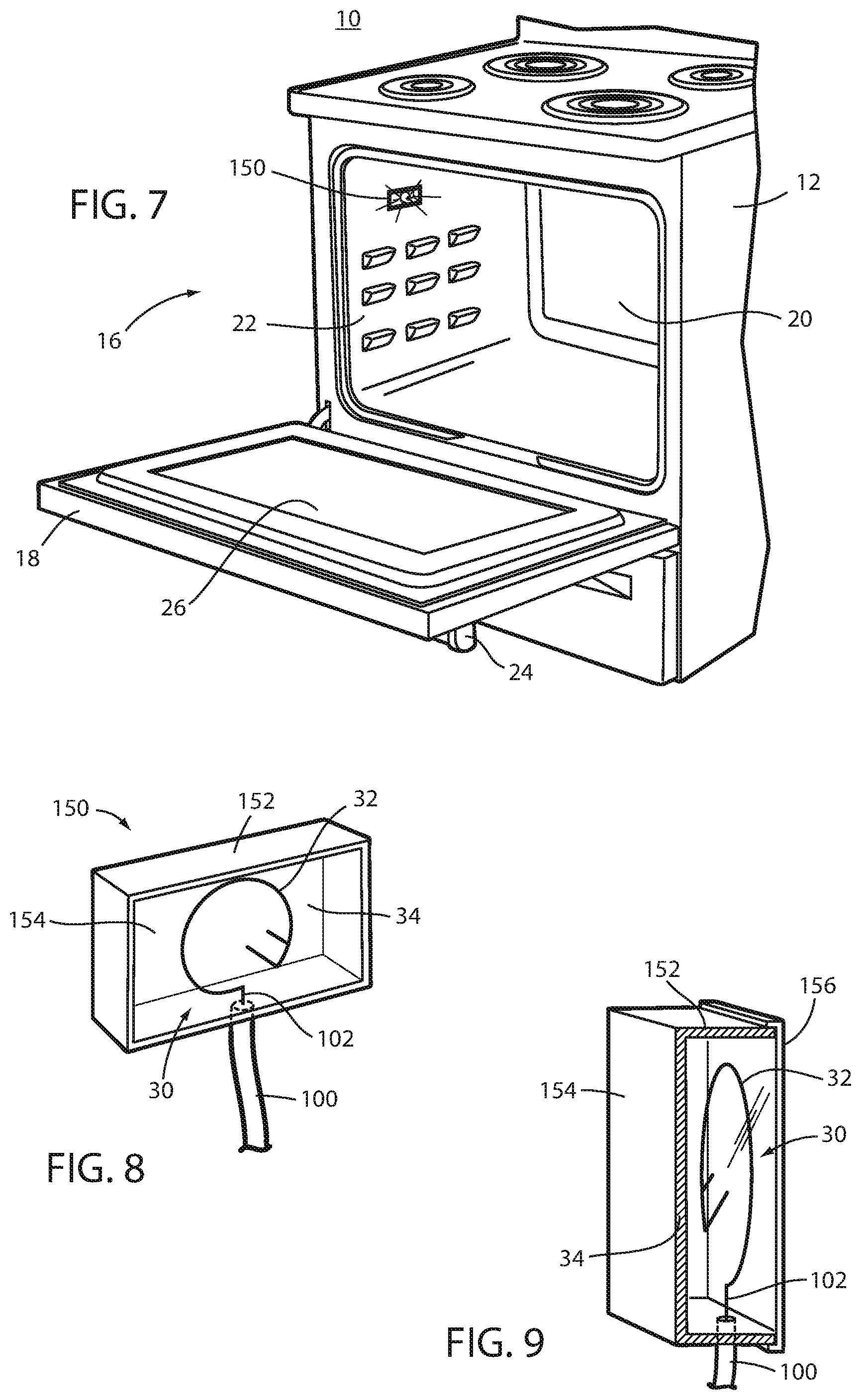 Patent US11777190 Figure 6 – Appliance including an antenna using a portion of appliance as a ground plane