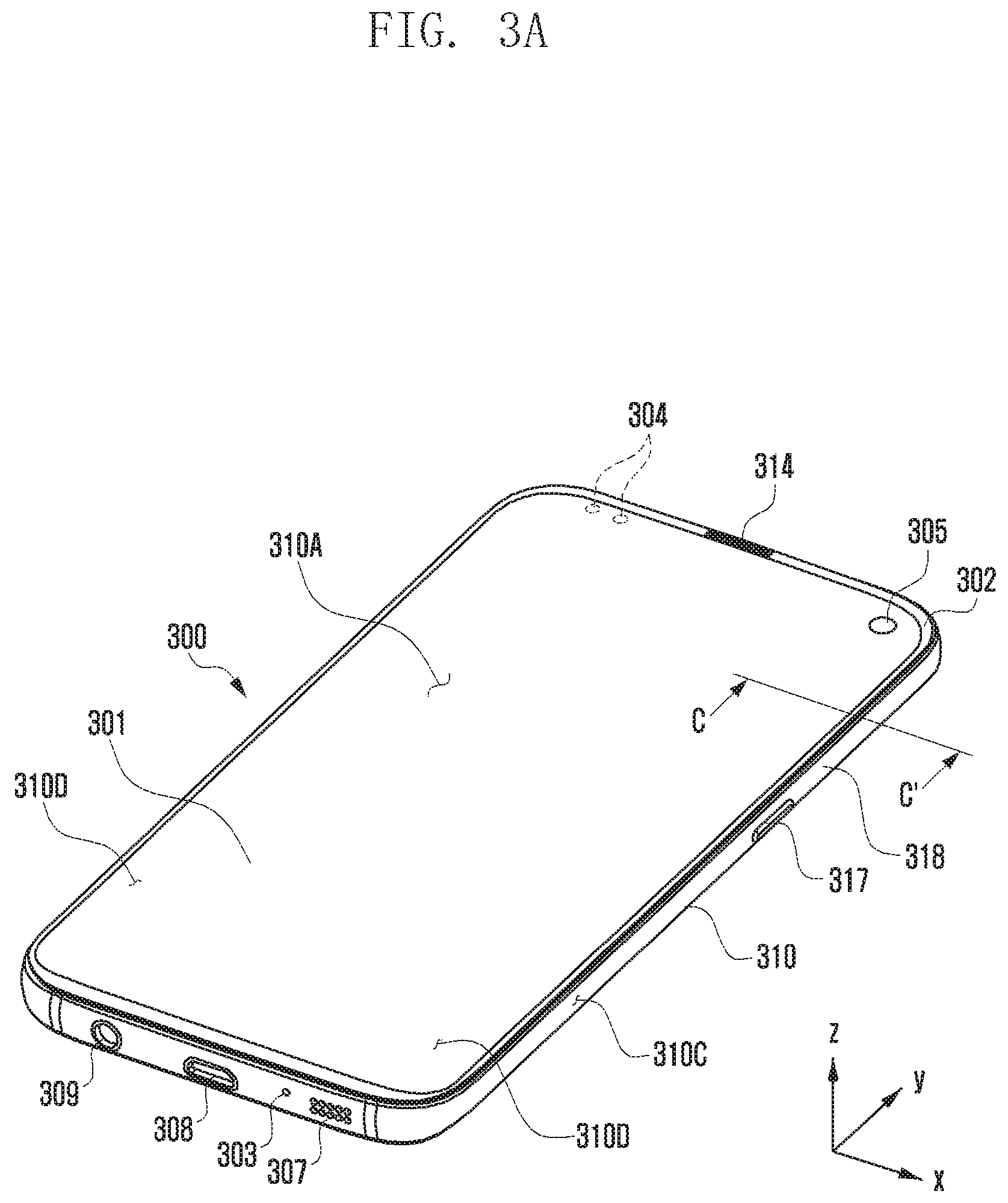 Patent US11777193 Figure 3 – Antenna and electronic device including the same