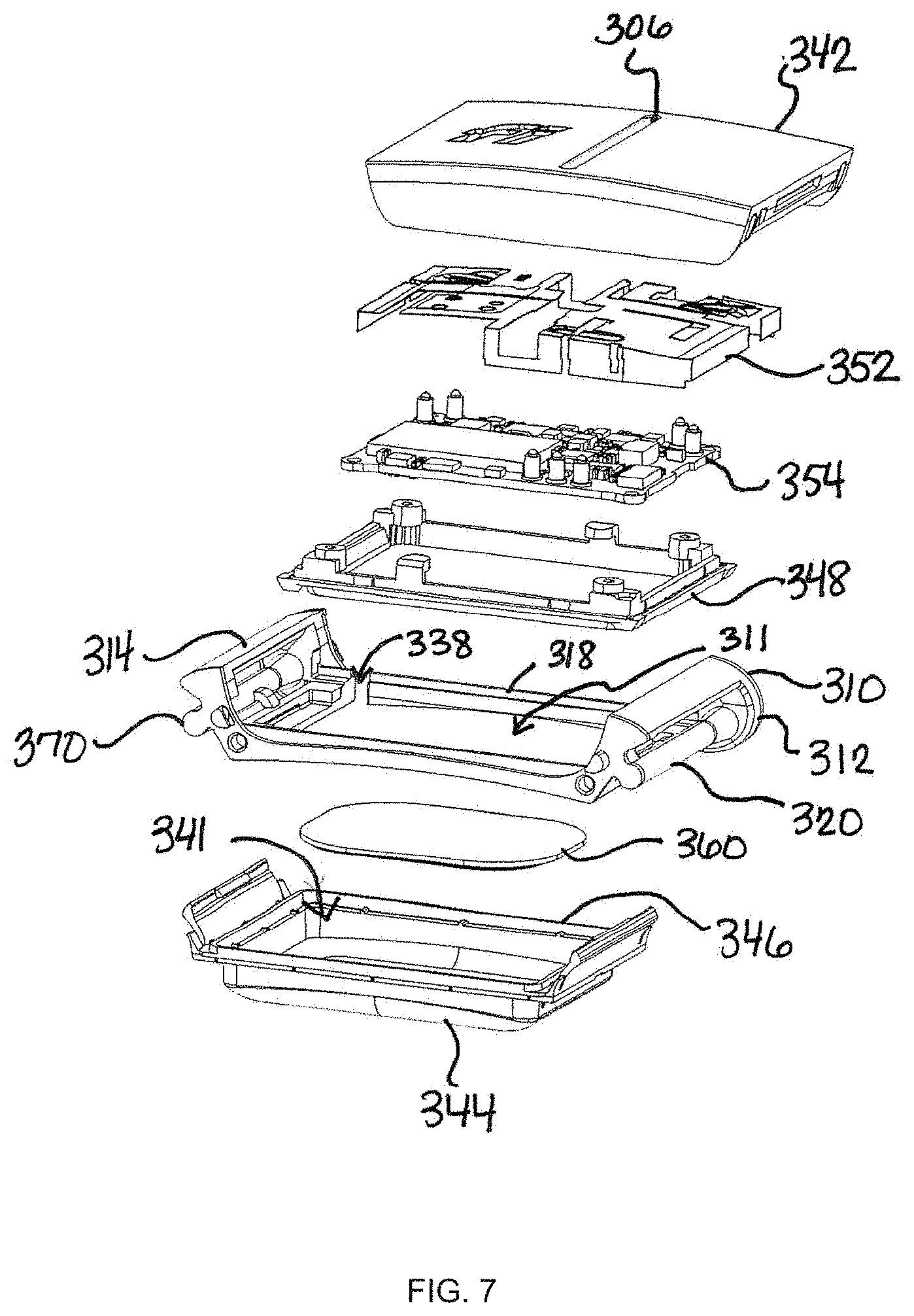 Patent US11777196 Figure 5 – Apparatus and methods for wireless communications antenna included within a wearable electronic device