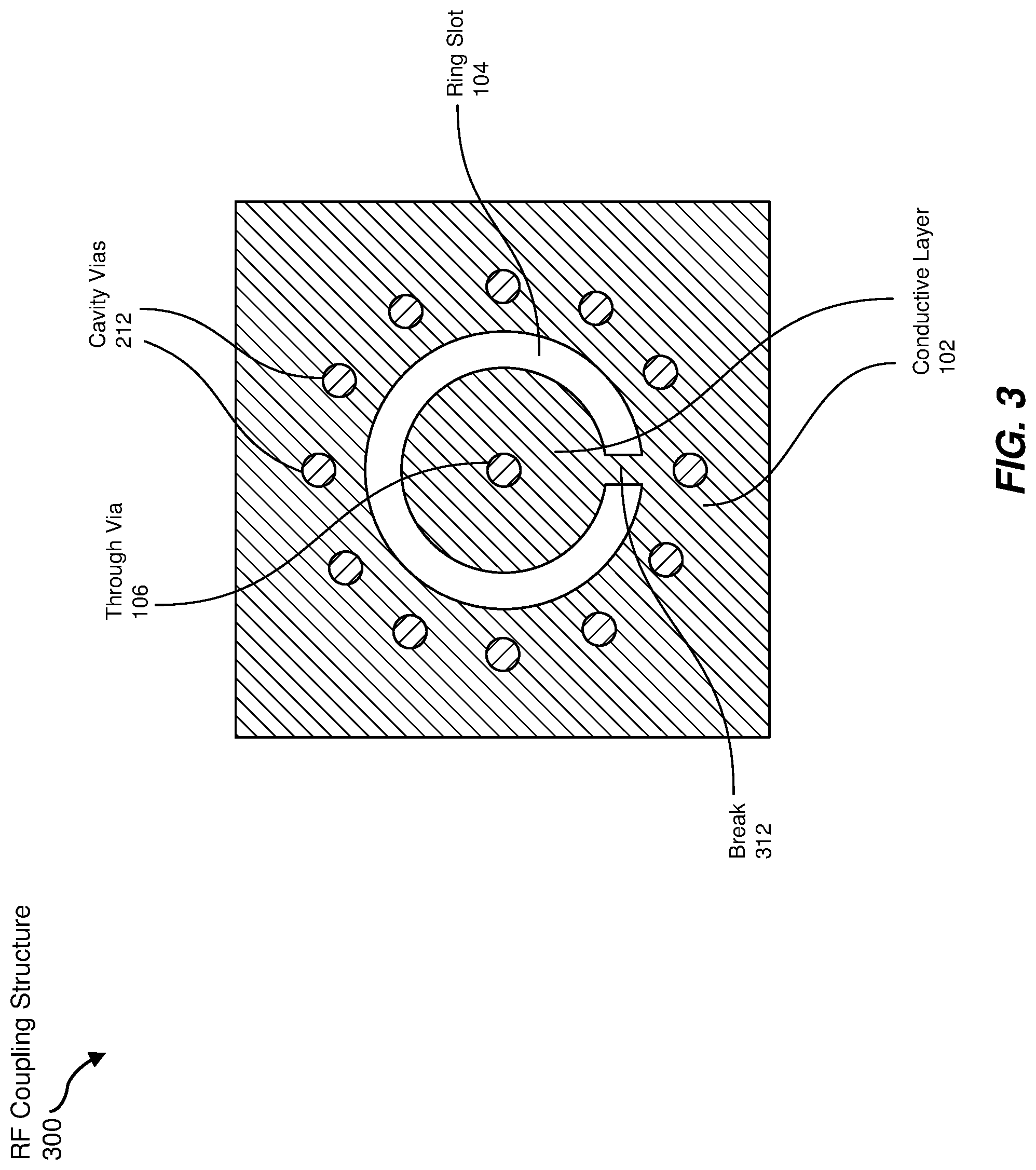 Patent US11777201 Figure 3 – Apparatus, system, and method for transferring radio frequency signals between waveguides and radiating elements in antennas