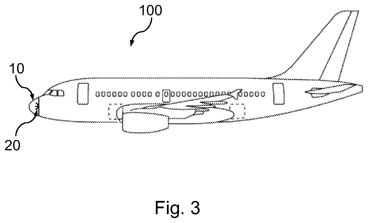 Patent US11777203 Figure 2 – Asymmetrically constructed radome