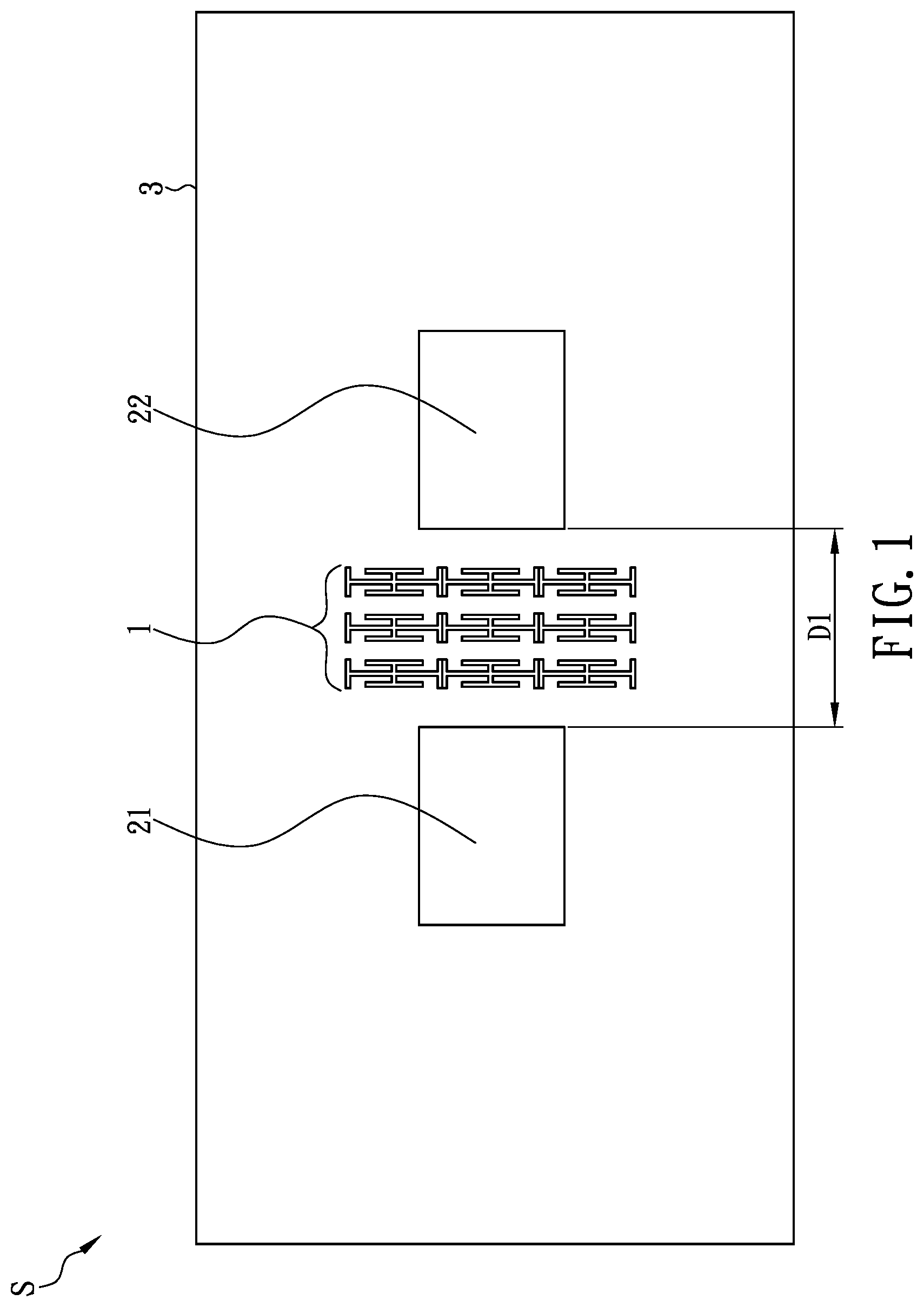 Patent US11777205 Figure 1 – Periodic metal array structure