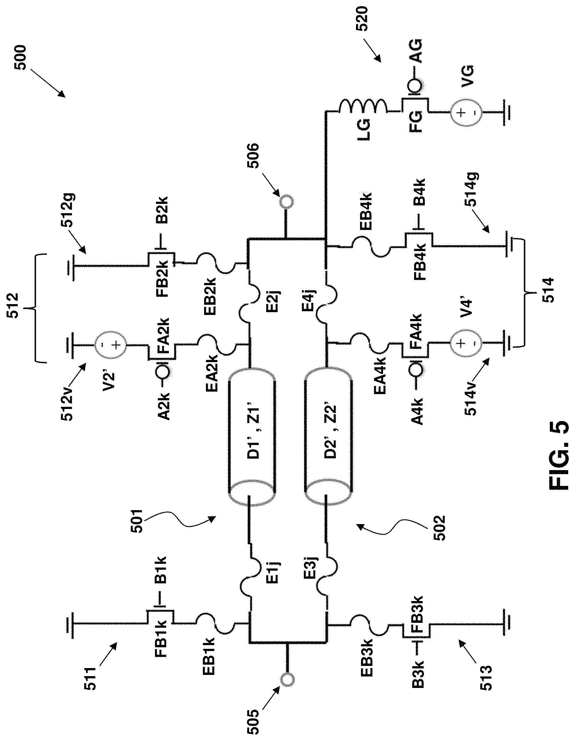 Patent US11777208 Figure 5 – E-fuse switched-delay path phased array