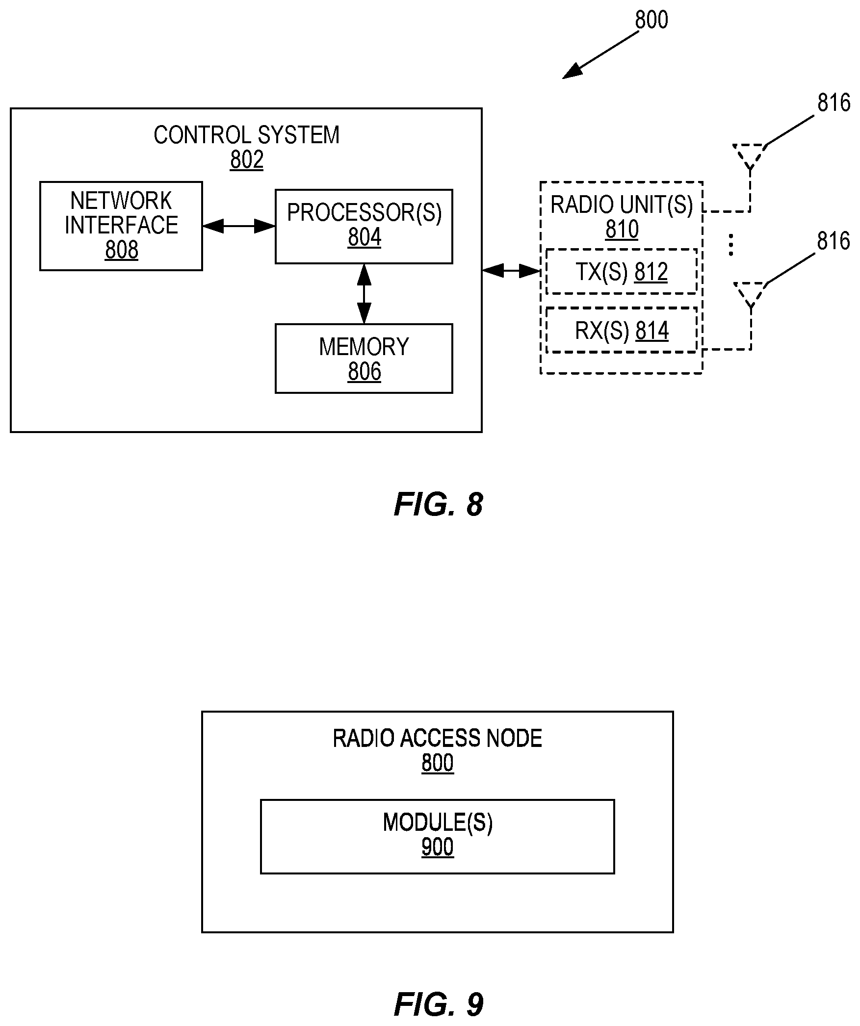 Patent US11777214 Figure 13 – Interleaved antenna array configuration in a radio node