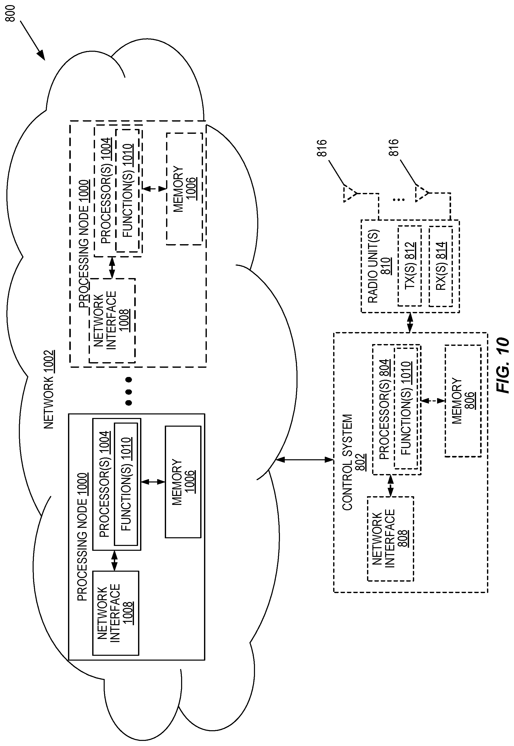 Patent US11777214 Figure 14 – Interleaved antenna array configuration in a radio node