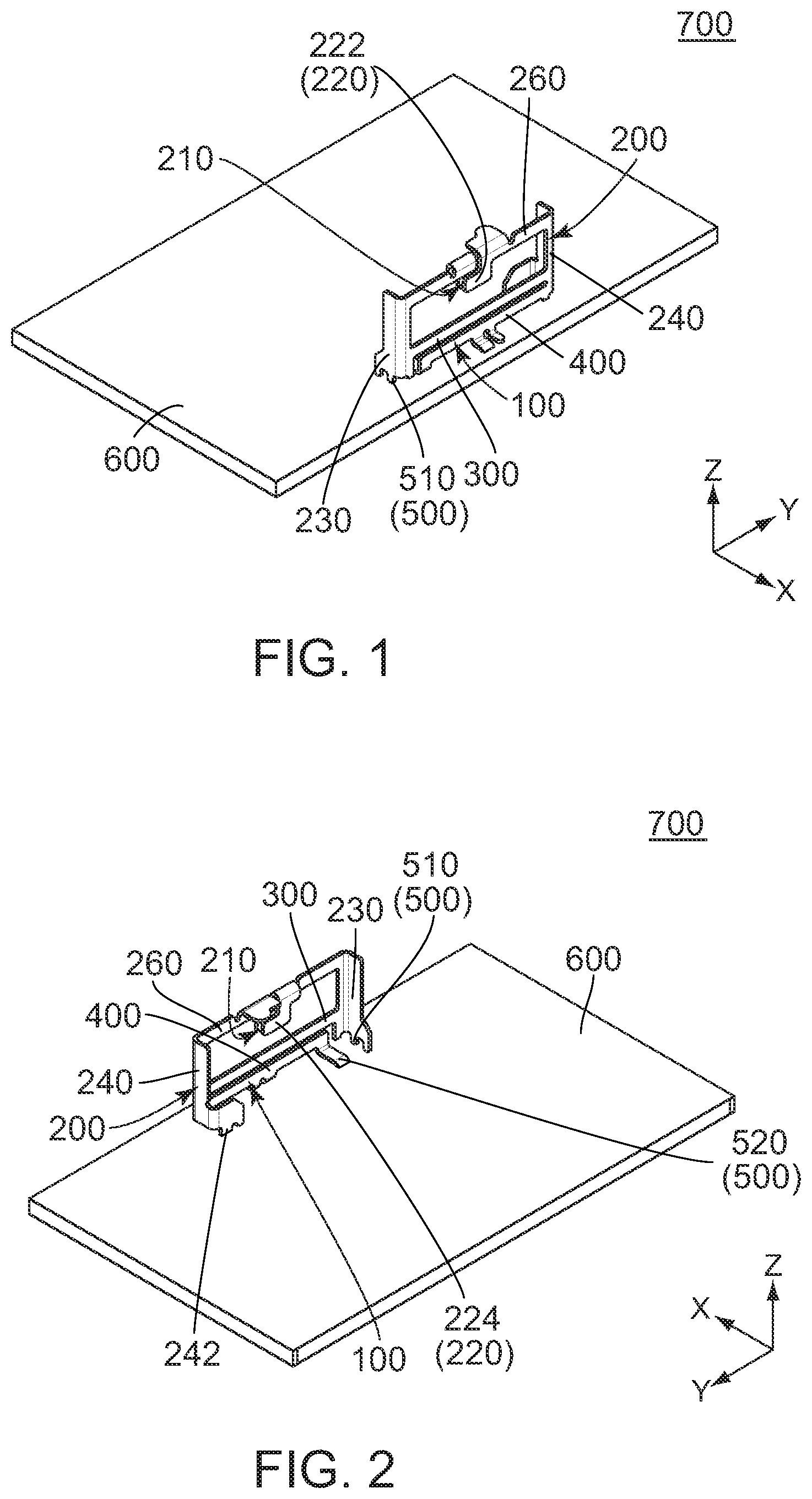 Patent US11777217 Figure 1 – Antenna member and assembly