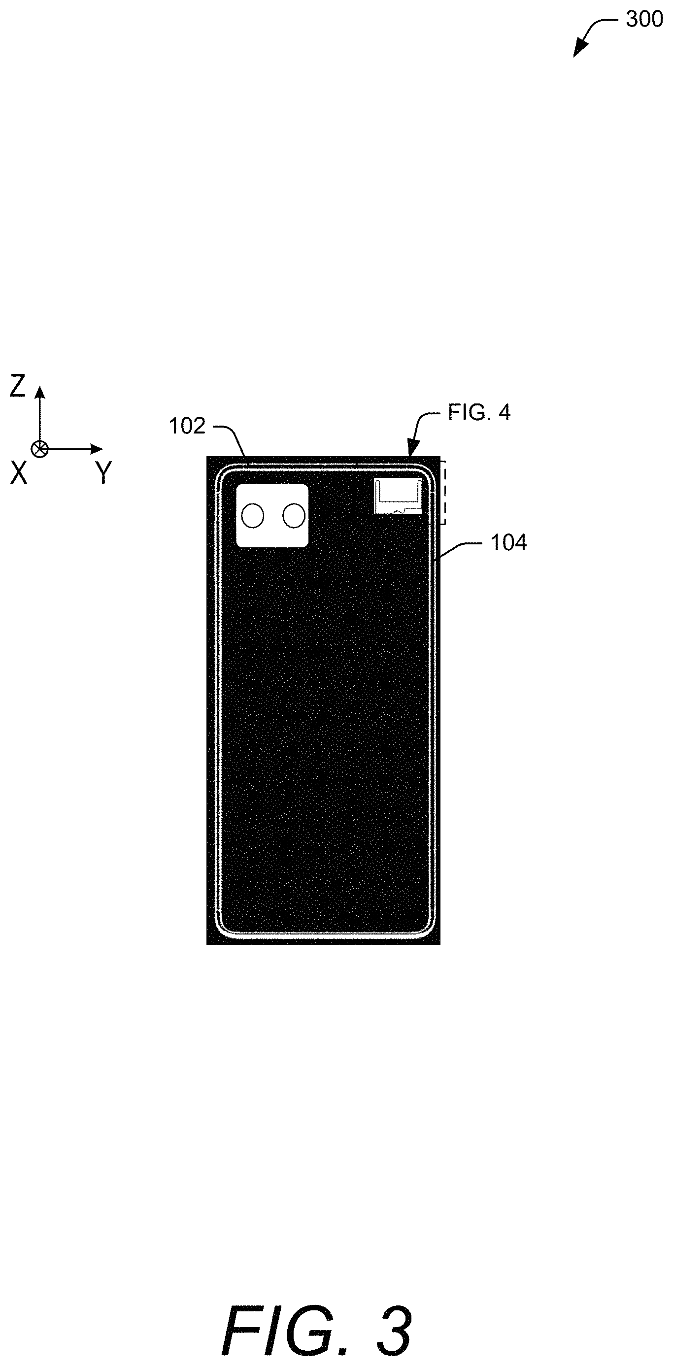 Patent US11777218 Figure 3 – Antenna design with structurally integrated composite antenna components