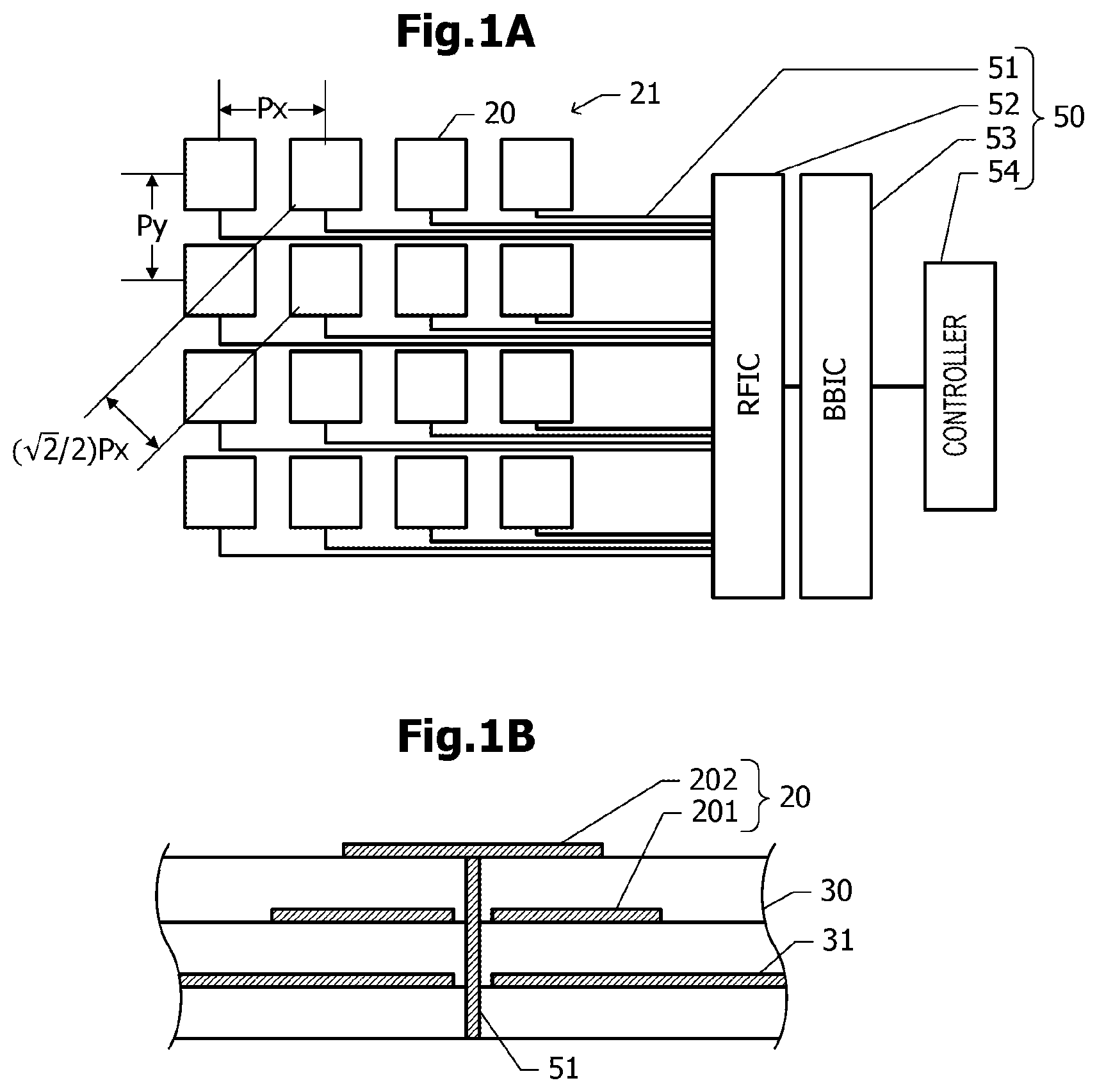 Patent US11777221 Figure 1 – Antenna module