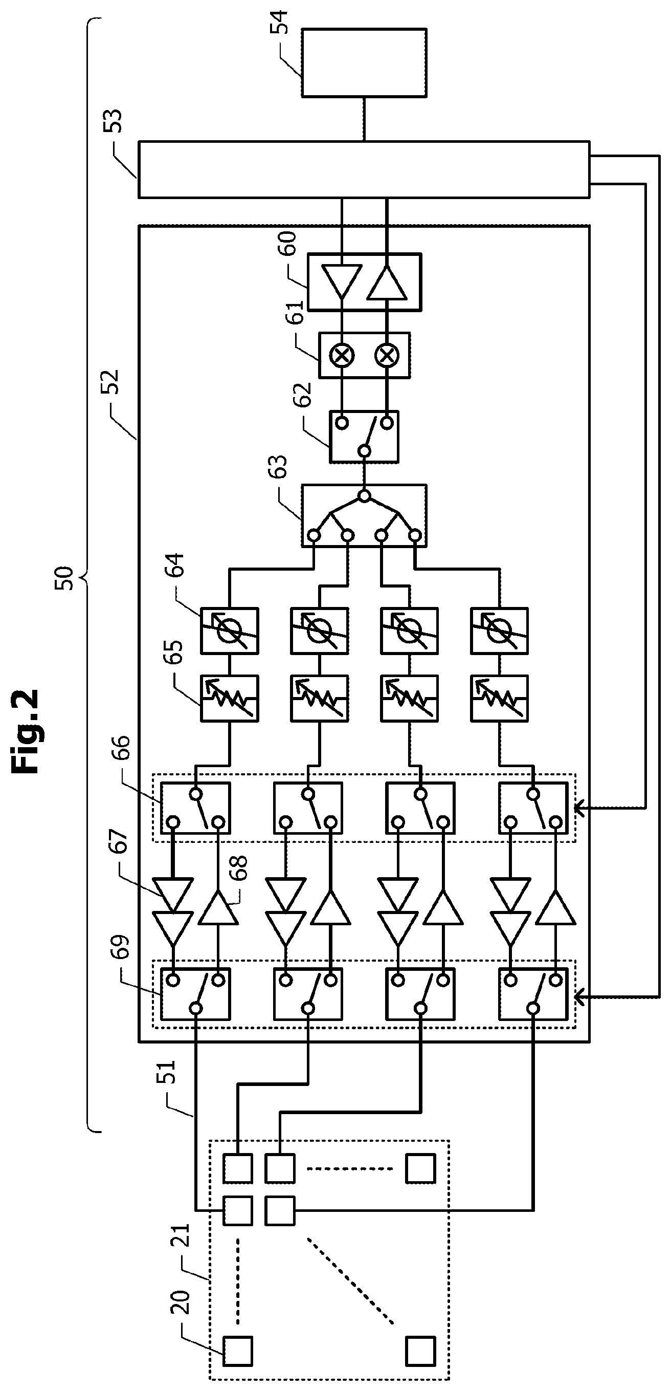 Patent US11777221 Figure 2 – Antenna module