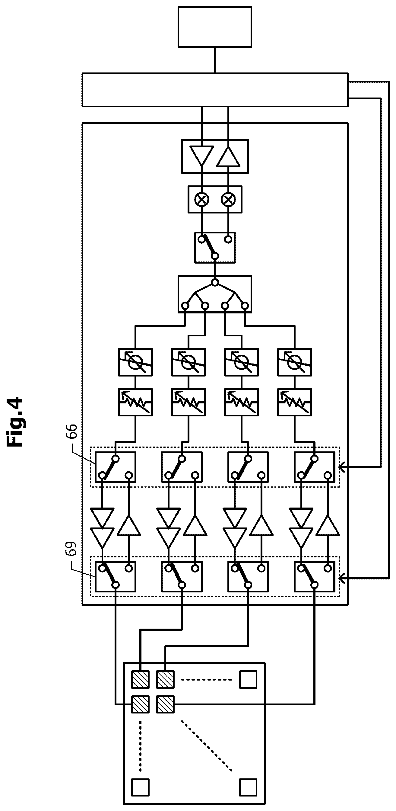 Patent US11777221 Figure 4 – Antenna module