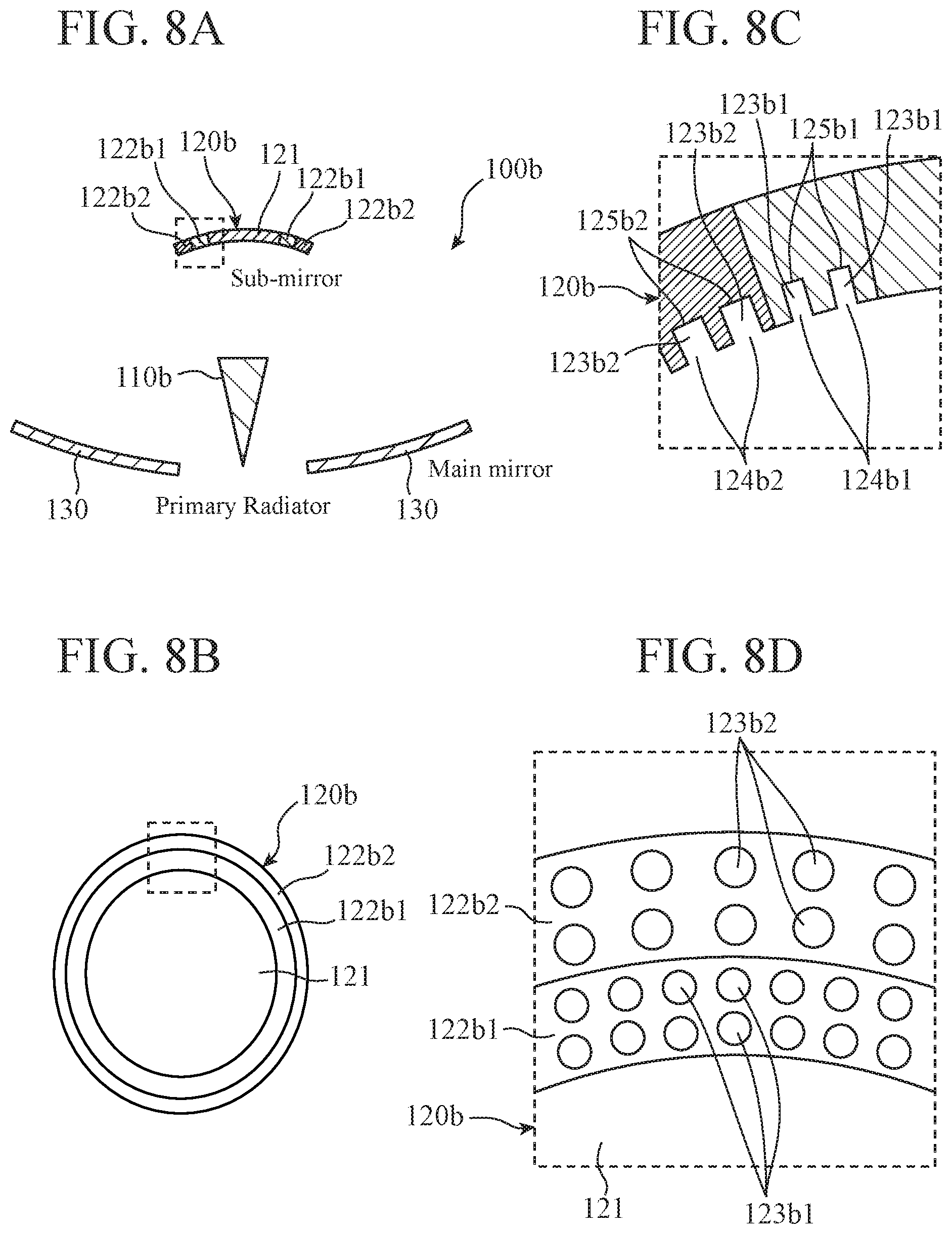 Patent US11777226 Figure 6 – Reflector antenna device