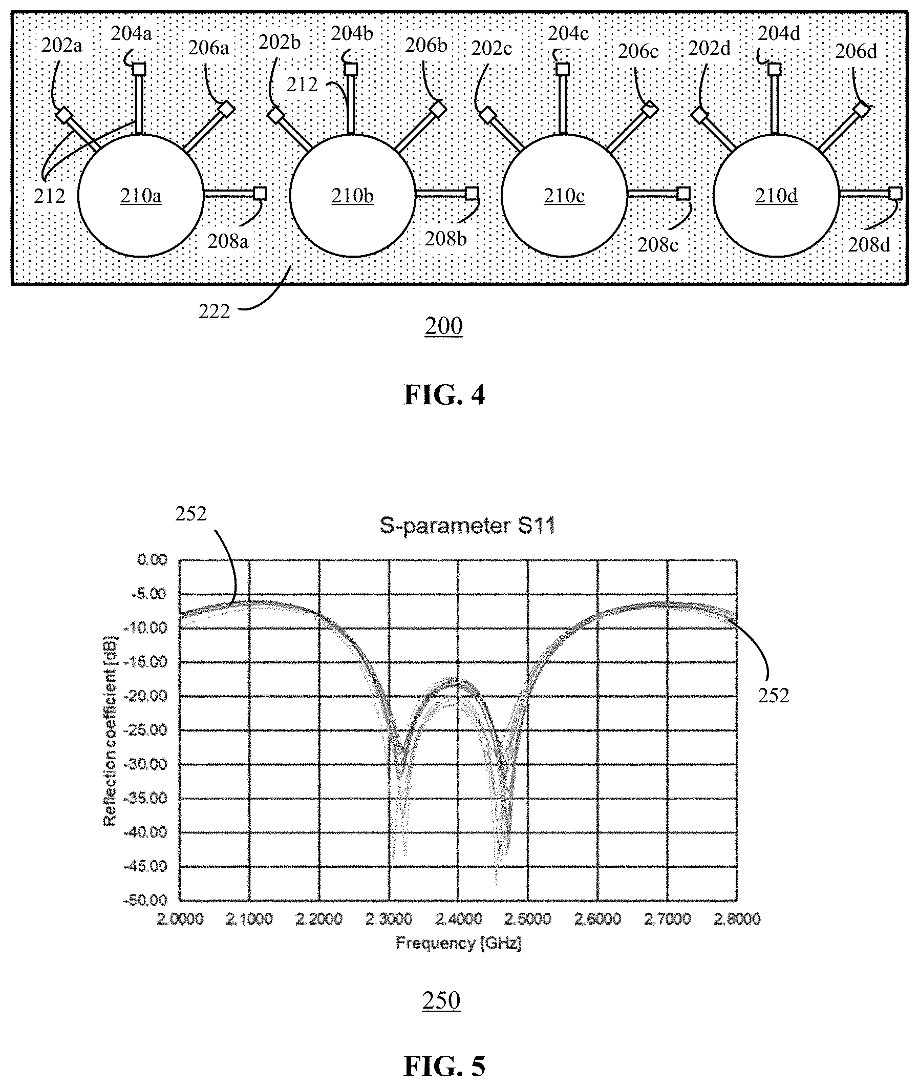 Patent US11777228 Figure 4 – Multi-polarized antenna array