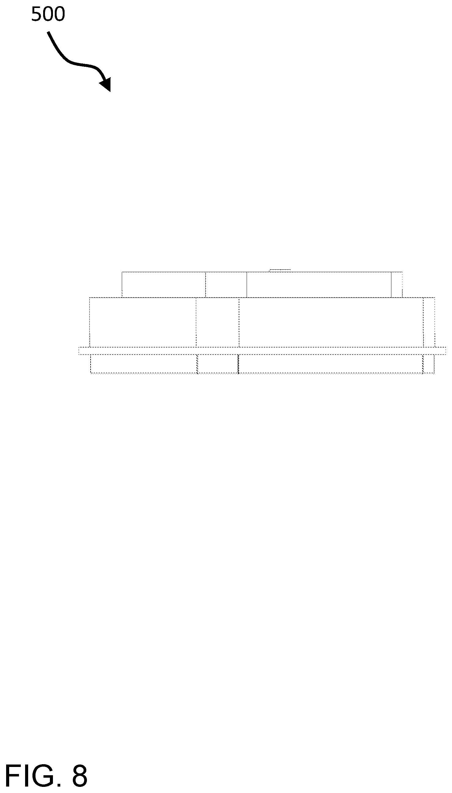 Patent US11777232 Figure 8 – Mobile multi-frequency RF antenna array with elevated GPS devices, systems, and methods