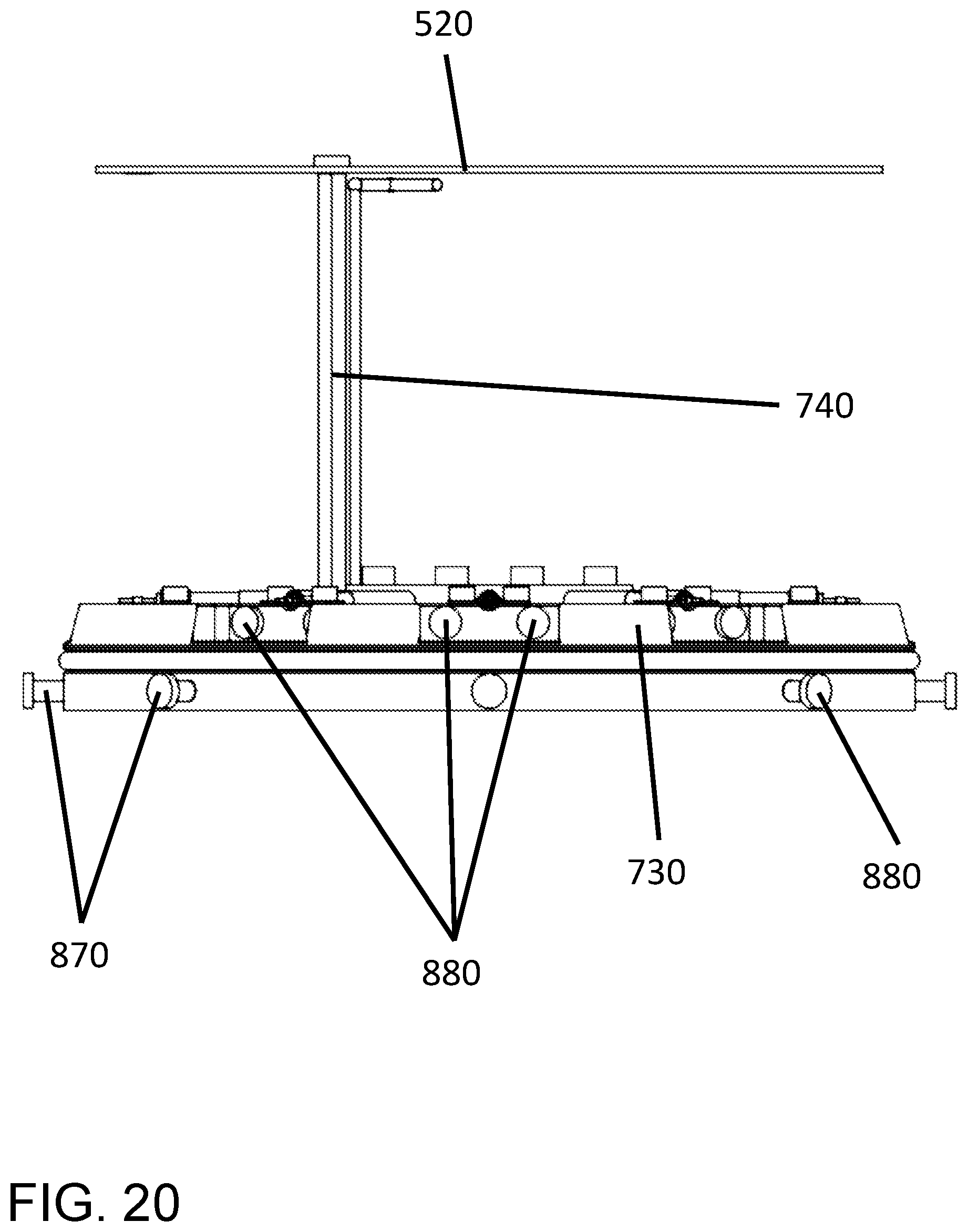 Patent US11777232 Figure 20 – Mobile multi-frequency RF antenna array with elevated GPS devices, systems, and methods