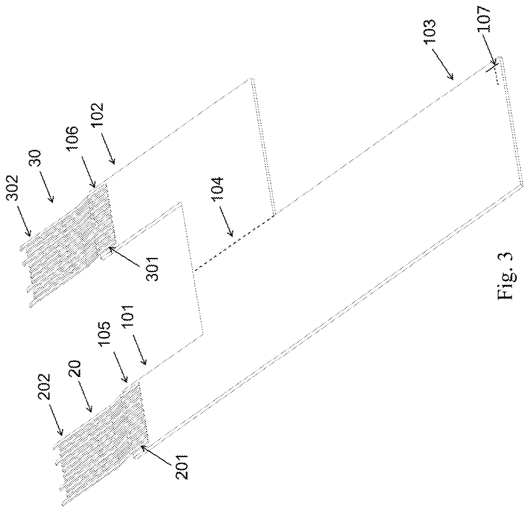 Patent US11777240 Figure 3 – Connector assembly directly connected to a flat cable