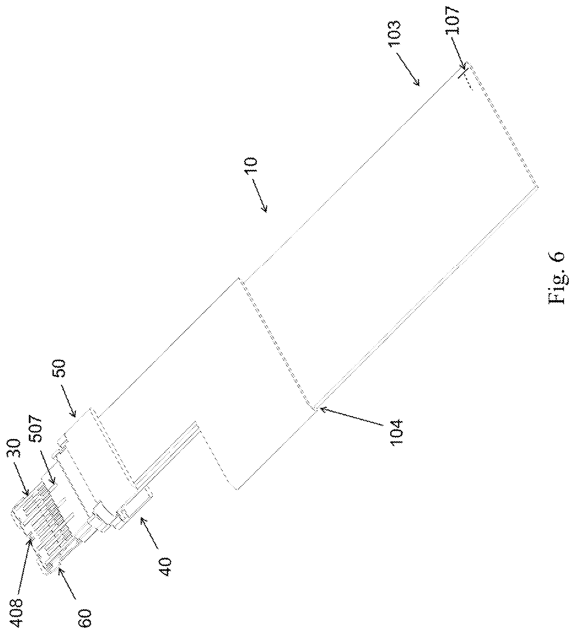Patent US11777240 Figure 7 – Connector assembly directly connected to a flat cable