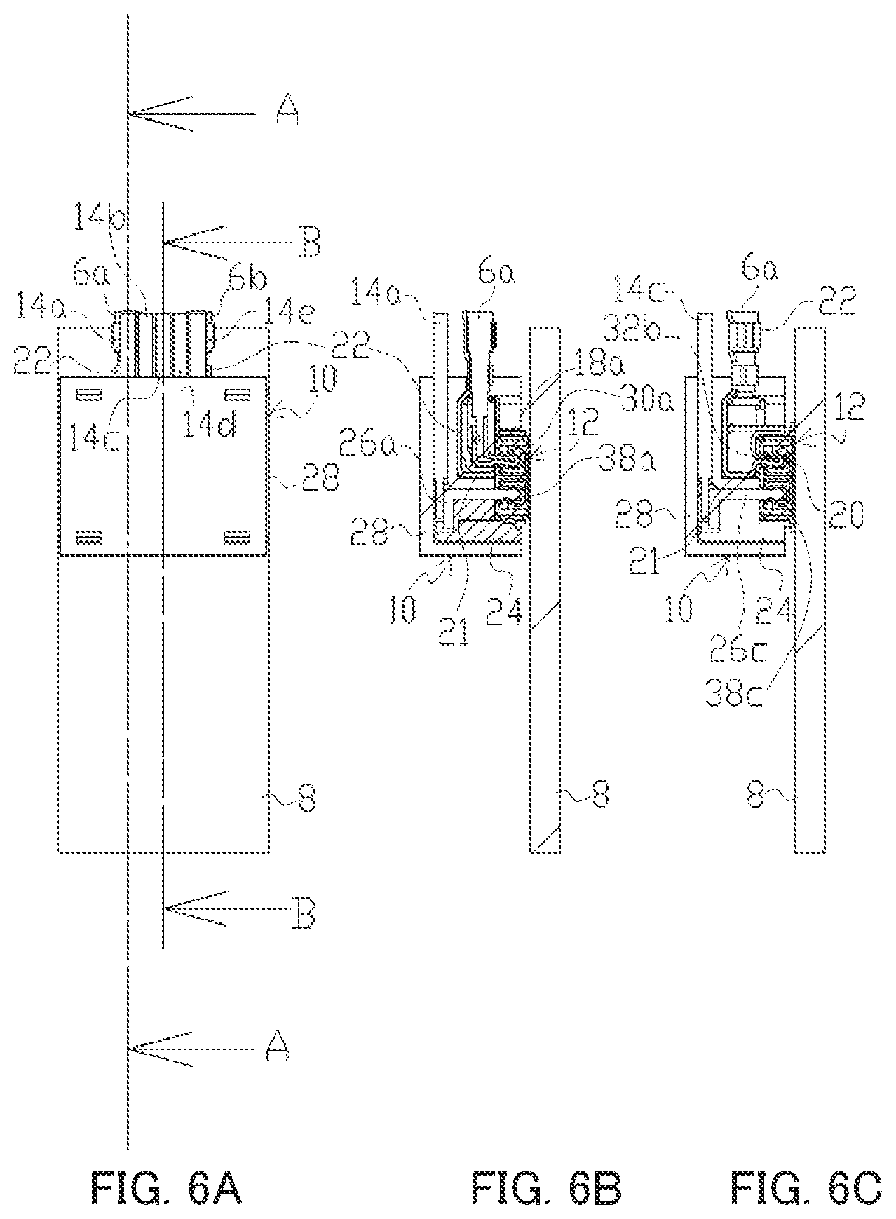 Patent US11777241 Figure 6 – Connector, wiring structure and inter-board connection method