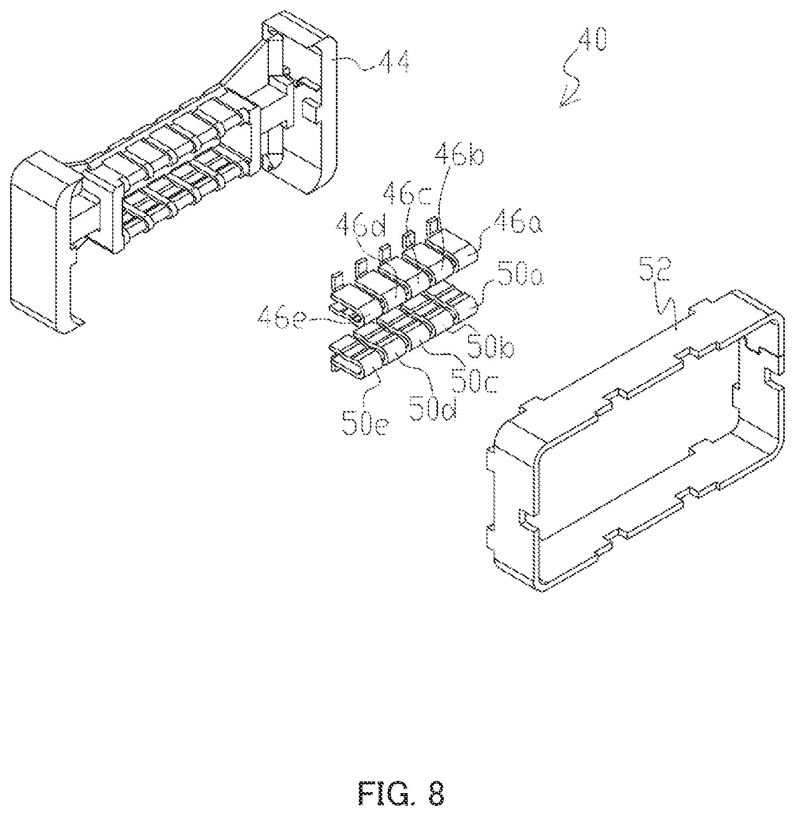 Patent US11777241 Figure 8 – Connector, wiring structure and inter-board connection method